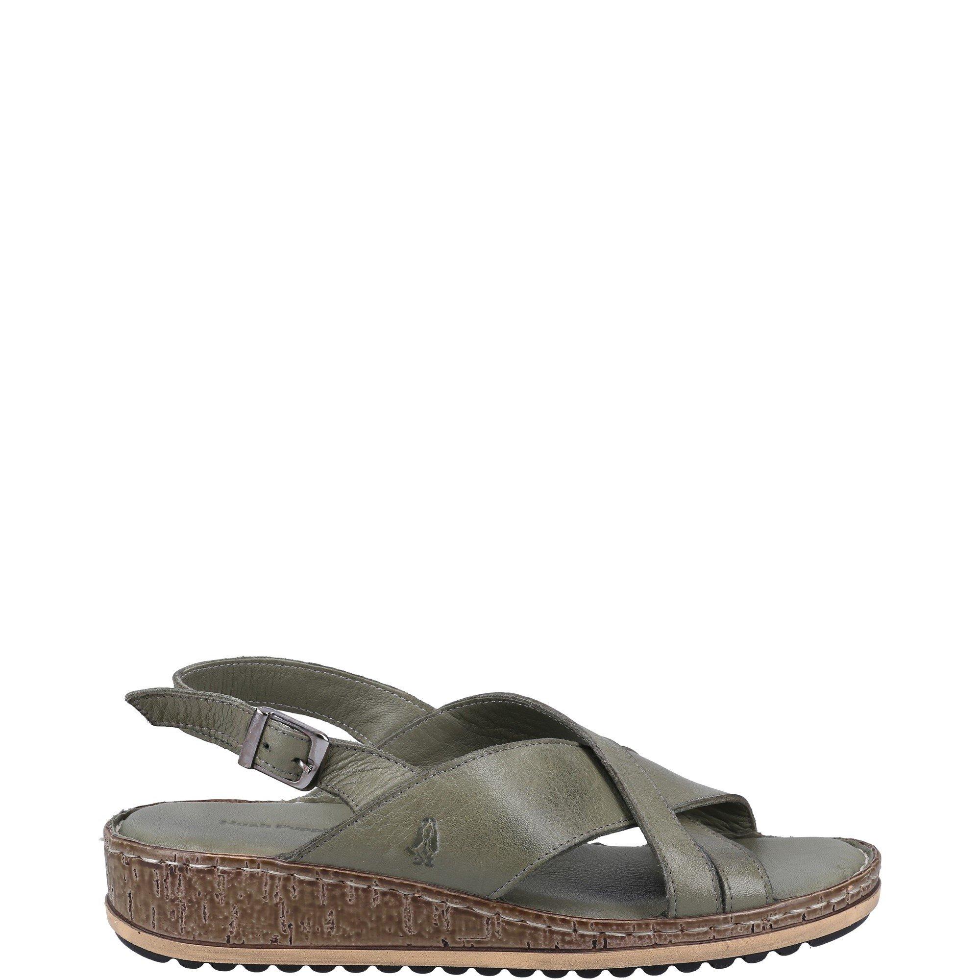 Olive - Hush Puppies - Elena Cross Over Wedge Sandal - 1