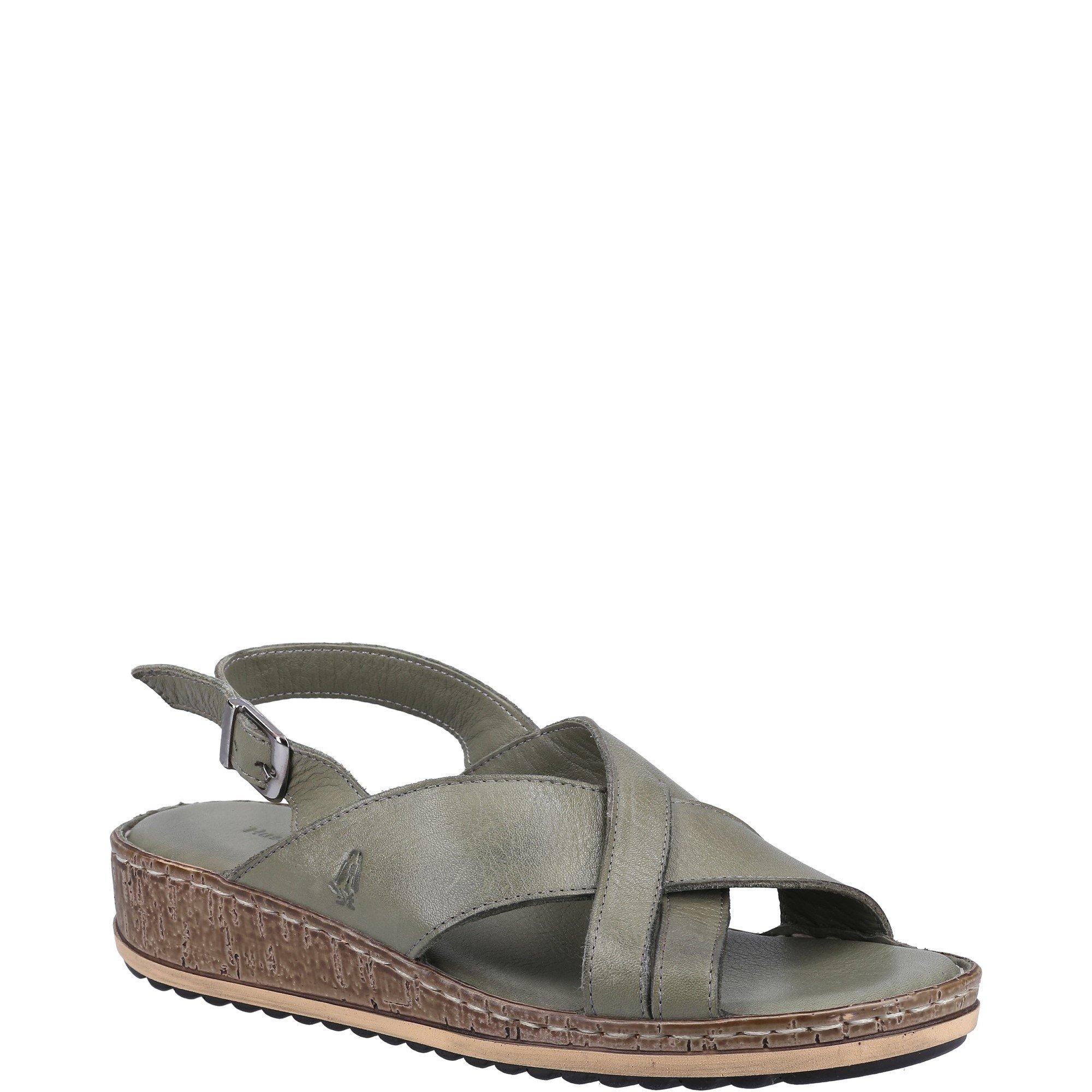 Olive - Hush Puppies - Elena Cross Over Wedge Sandal - 2