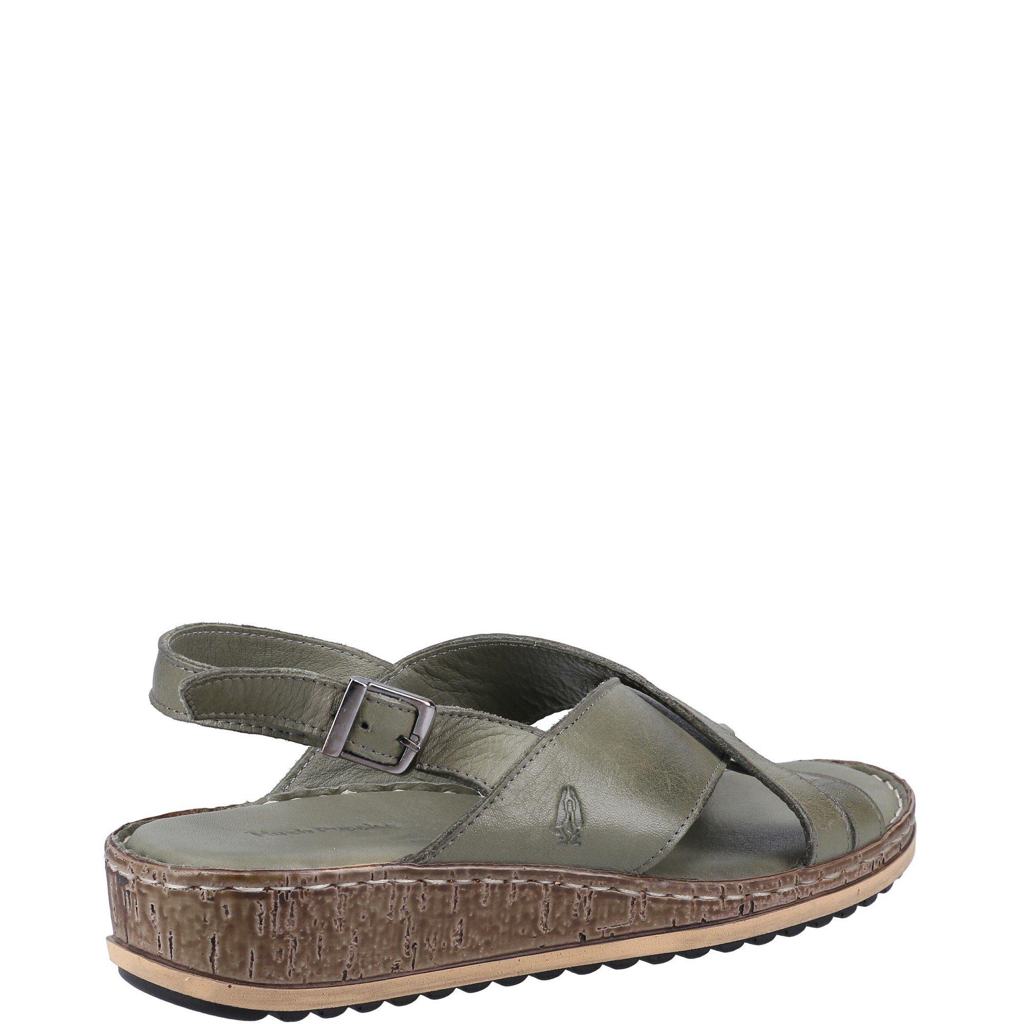 Olive - Hush Puppies - Elena Cross Over Wedge Sandal - 3