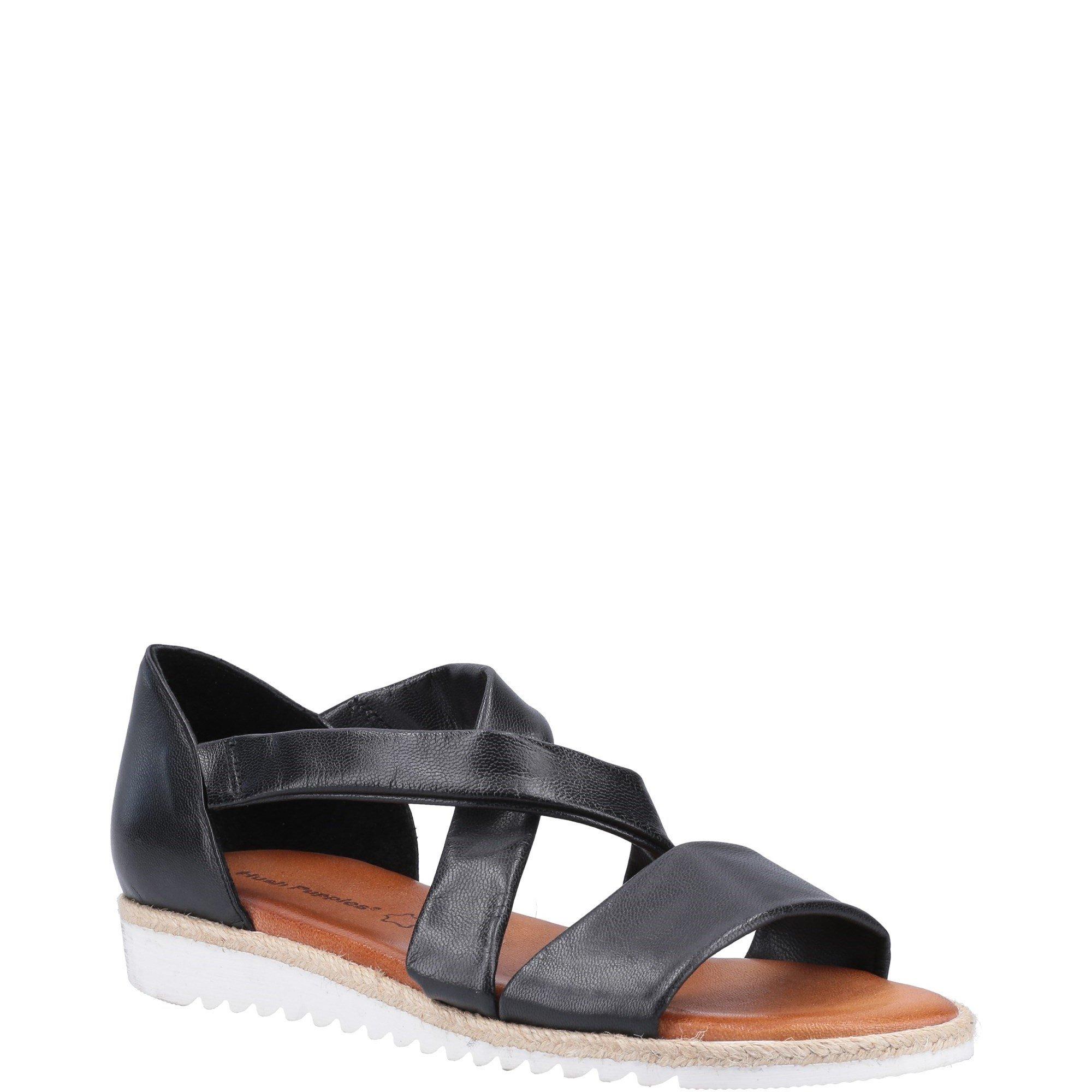 Black - Hush Puppies - Gemma Espadrille Wedge Sandal - 2