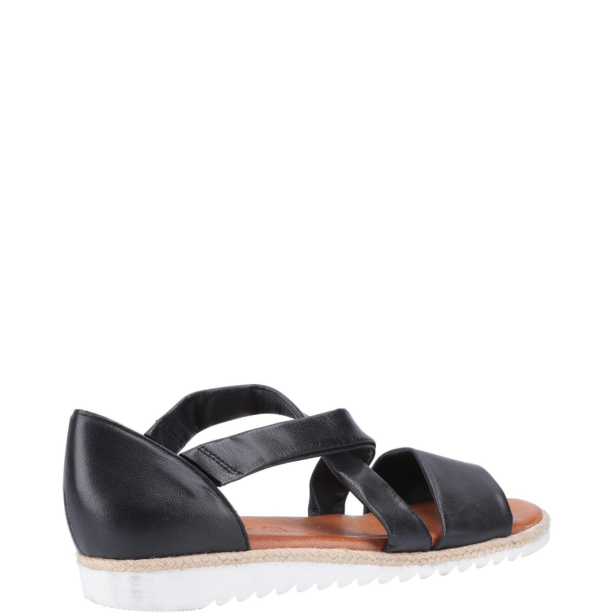 Black - Hush Puppies - Gemma Espadrille Wedge Sandal - 3