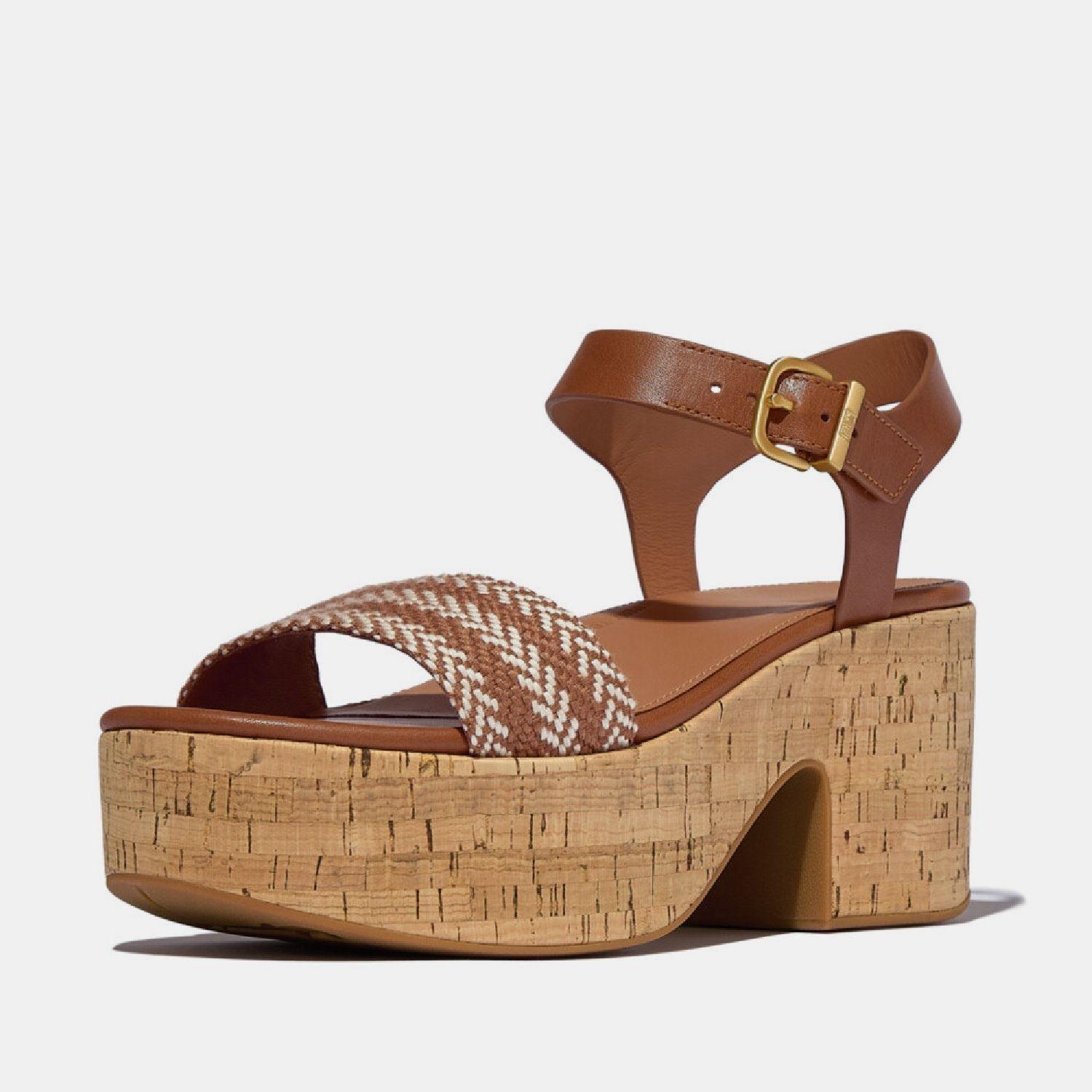 Tan - FitFlop - Platfforms Ankle-Strap Sandals - 2