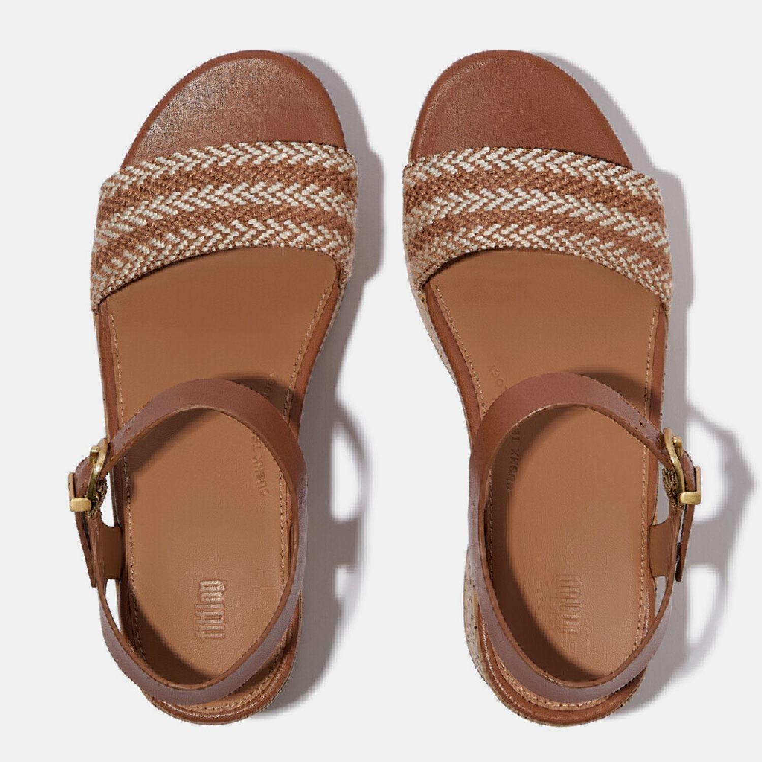 Tan - FitFlop - Platfforms Ankle-Strap Sandals - 3