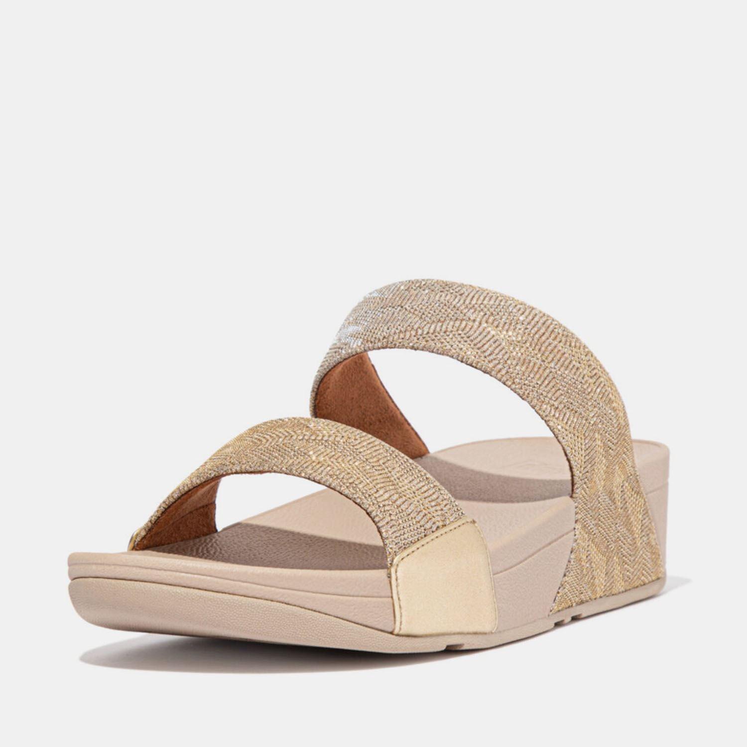 Rose Gold - Fitflop - Lulu Glitz Slides - 2