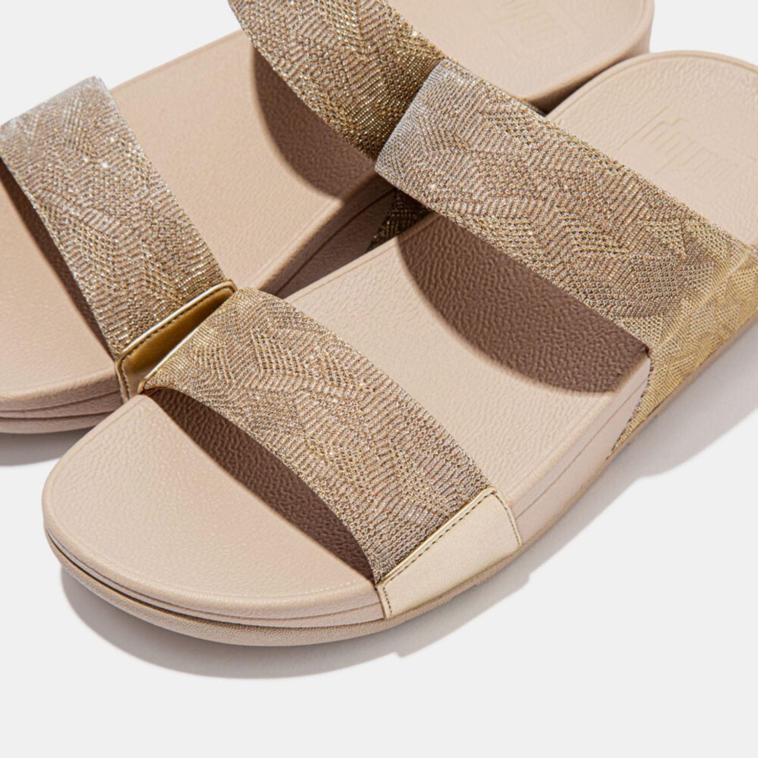 Rose Gold - Fitflop - Lulu Glitz Slides - 5
