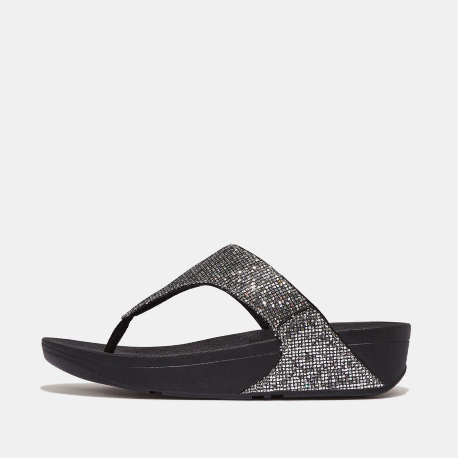 Fitflop Lulu Glitterball Toe-Post Sandals