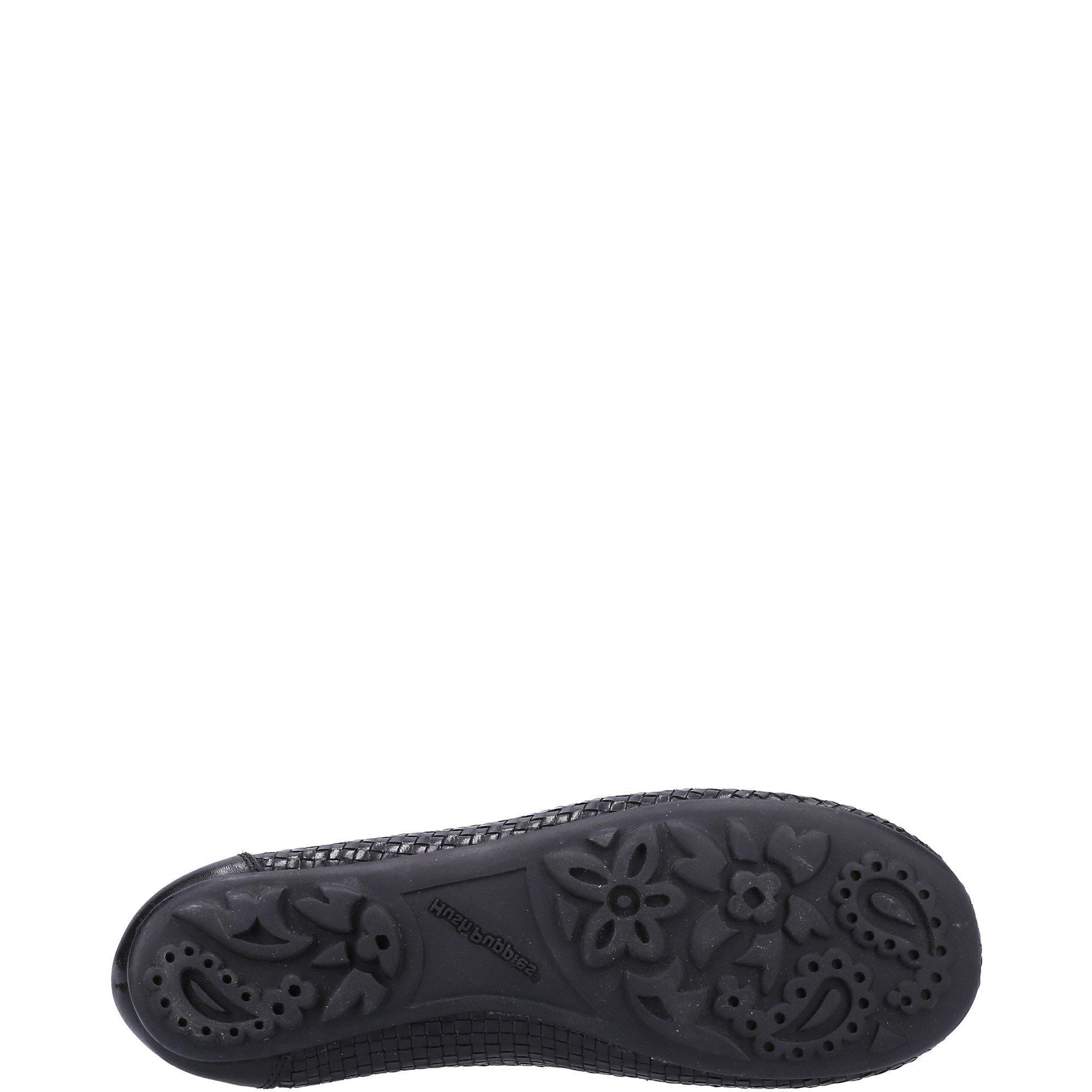 Black - Hush Puppies - Janelle Woven Ballerina - 4