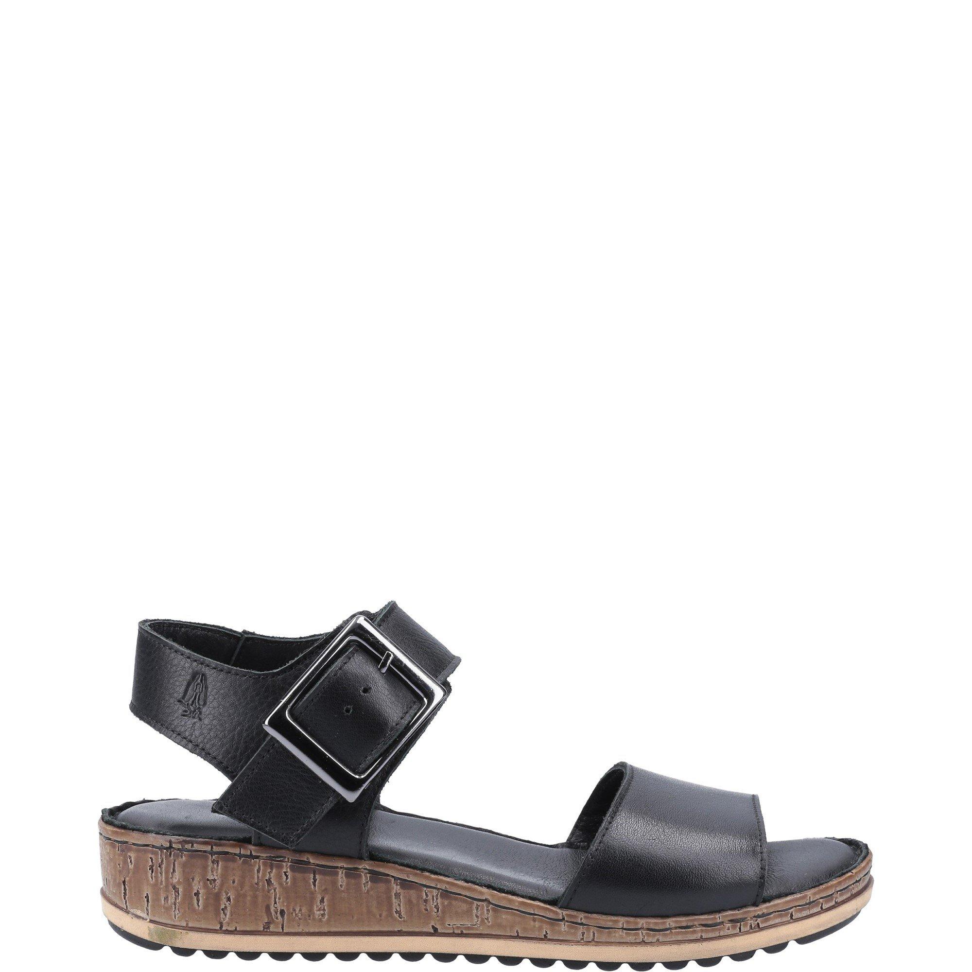 Hush Puppies Women's Ellie Wide Sandal - Black - 6 (39)