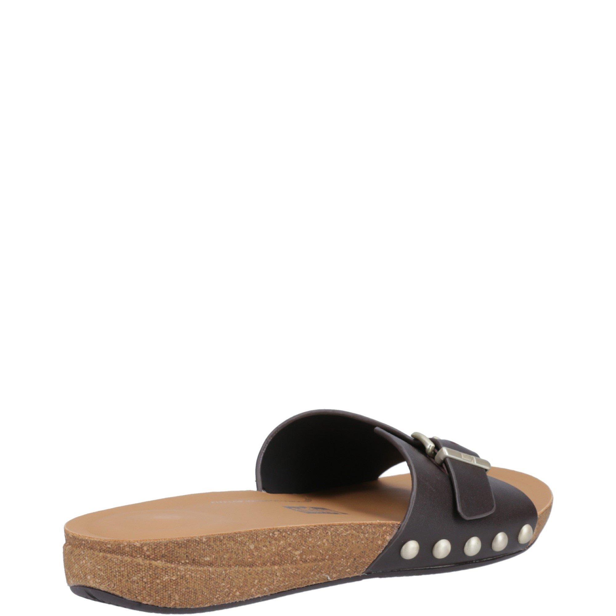 Chocolate - FitFlop - iQushion Adjustable Buckle Slides - 3