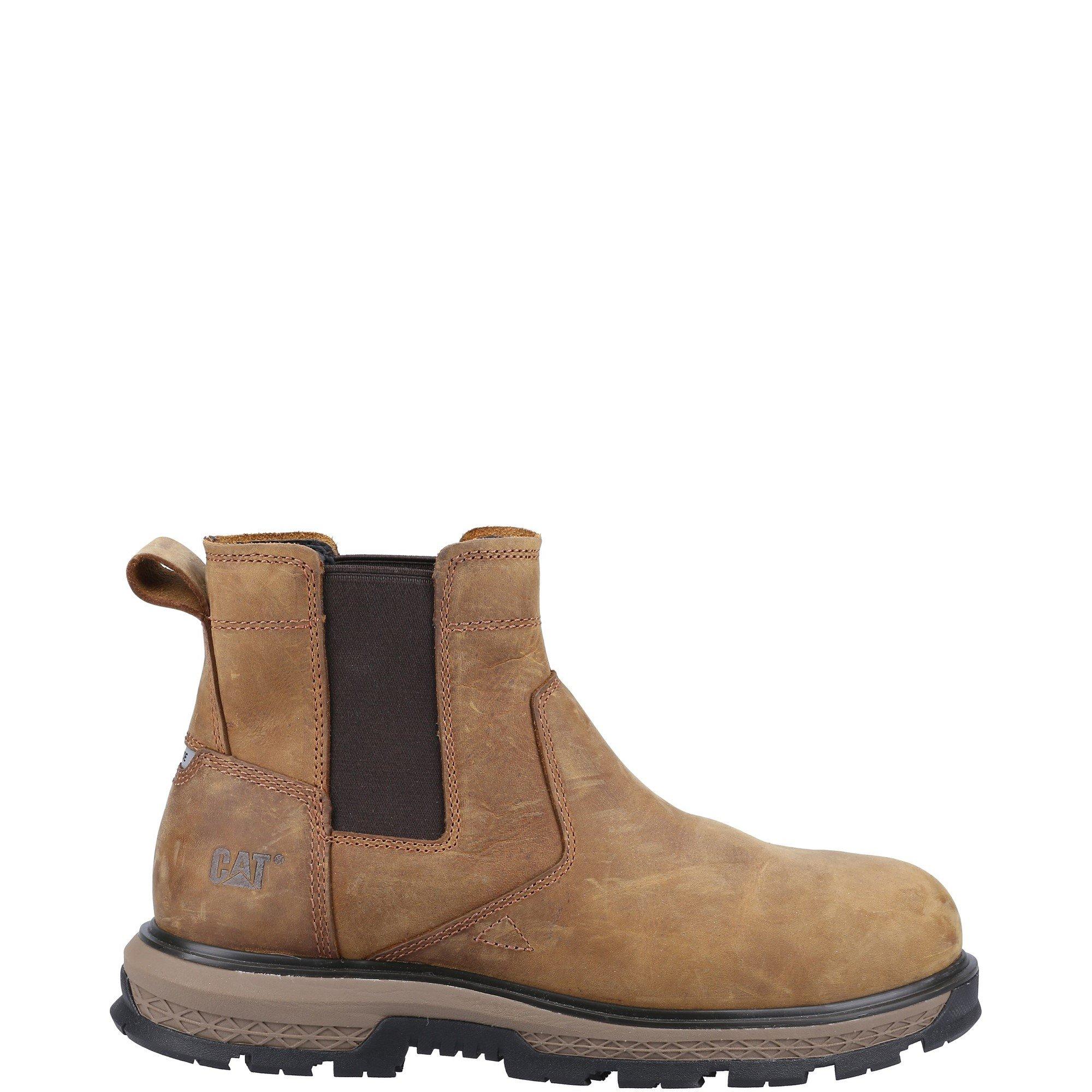 Brown - Caterpillar - Exposition Chelsea Safety Boot - 1
