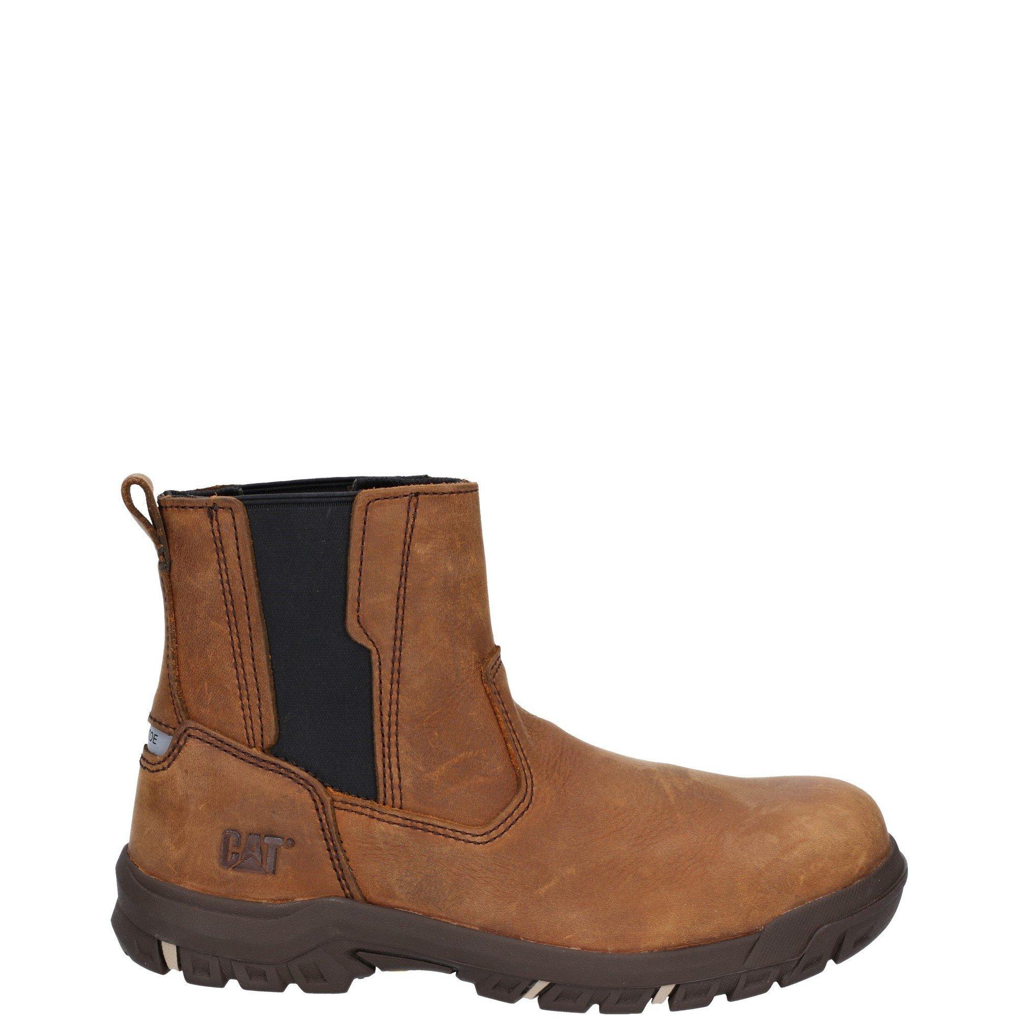 Tan - Caterpillar - Abbey Slip On Safety Boot - 1