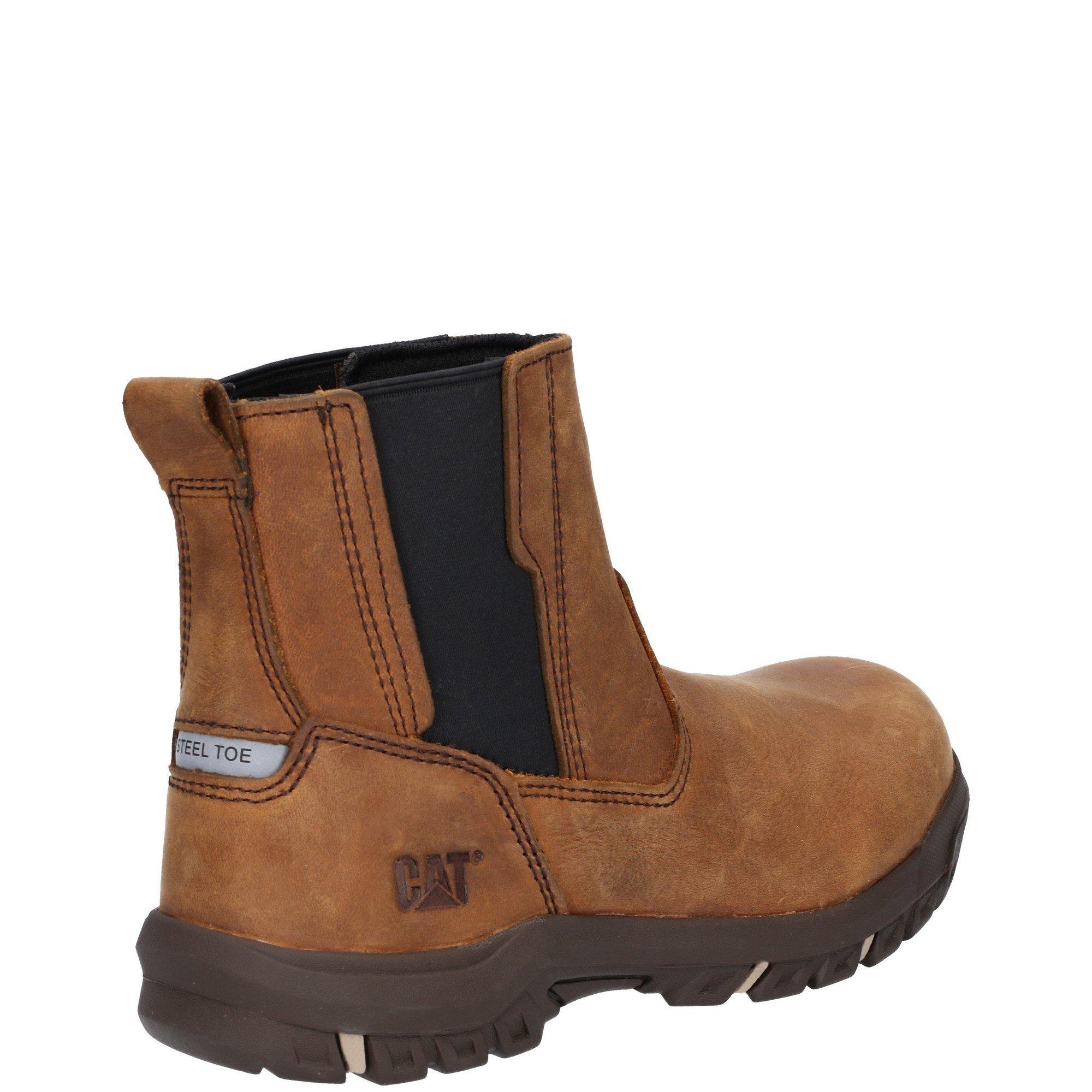 Tan - Caterpillar - Abbey Slip On Safety Boot - 3