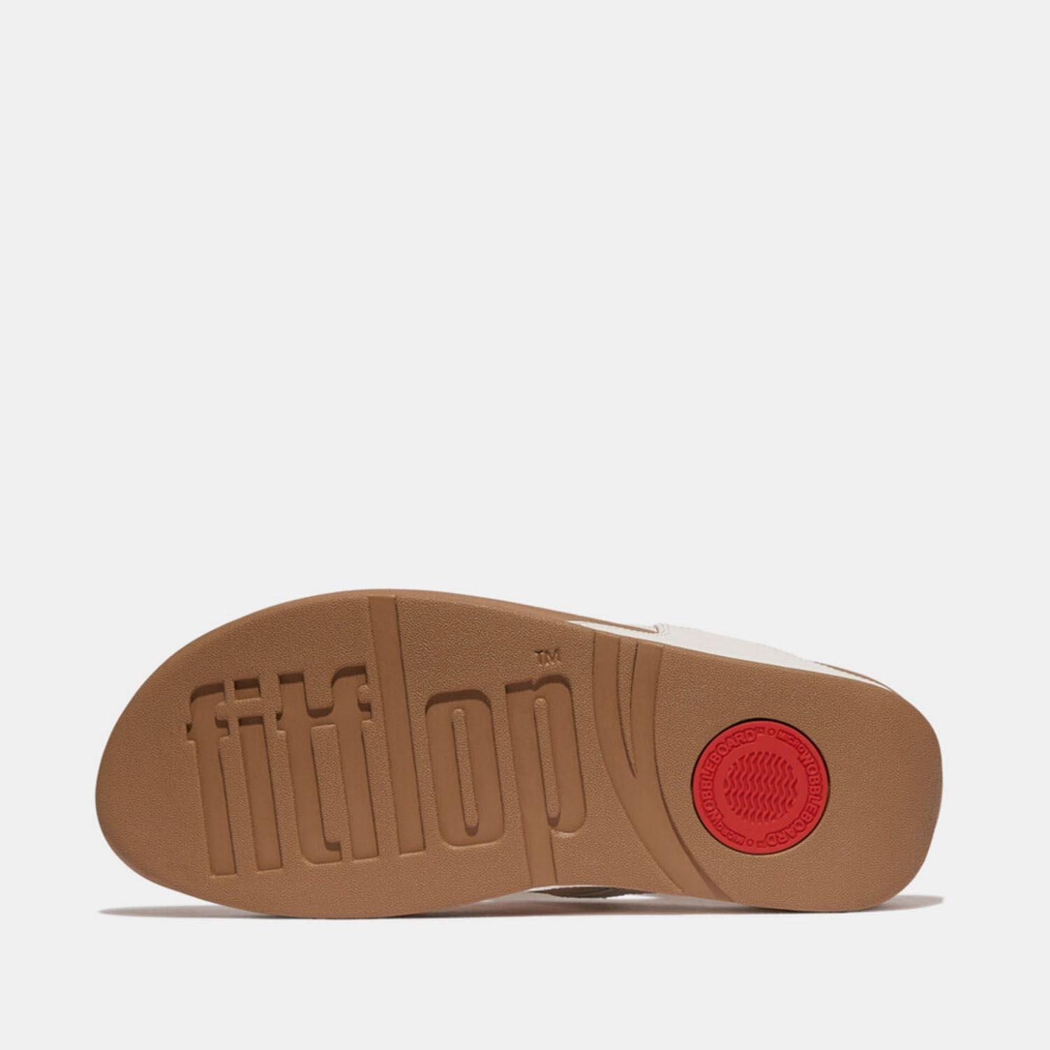 White - Fitflop - Lulu Chunky-Snaffle Leather Toe-Post Sandals - 4