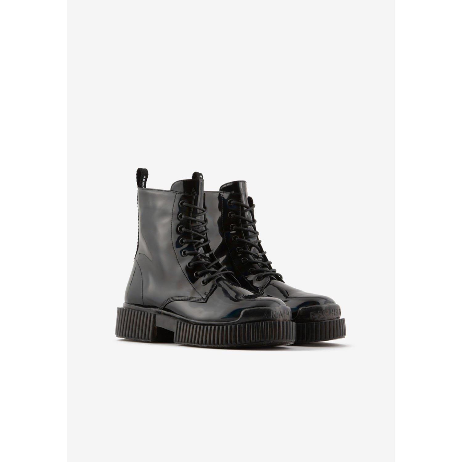 Armani Exchange Women's Black Ankle Boots