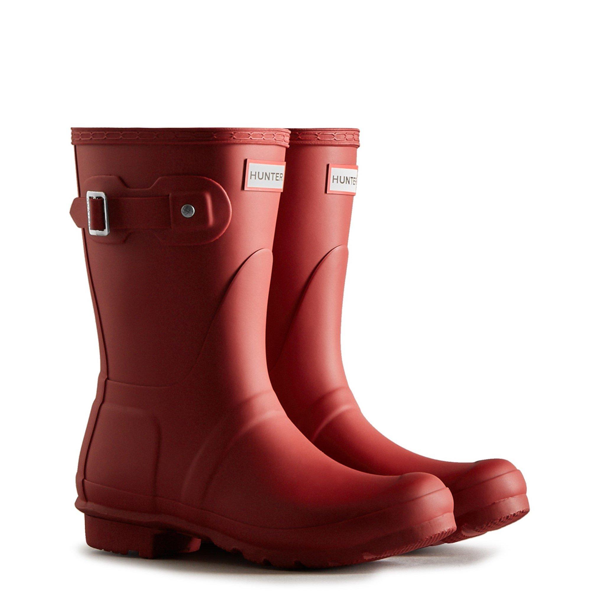 Red - Hunter - Original Short Wellington Boots - 2