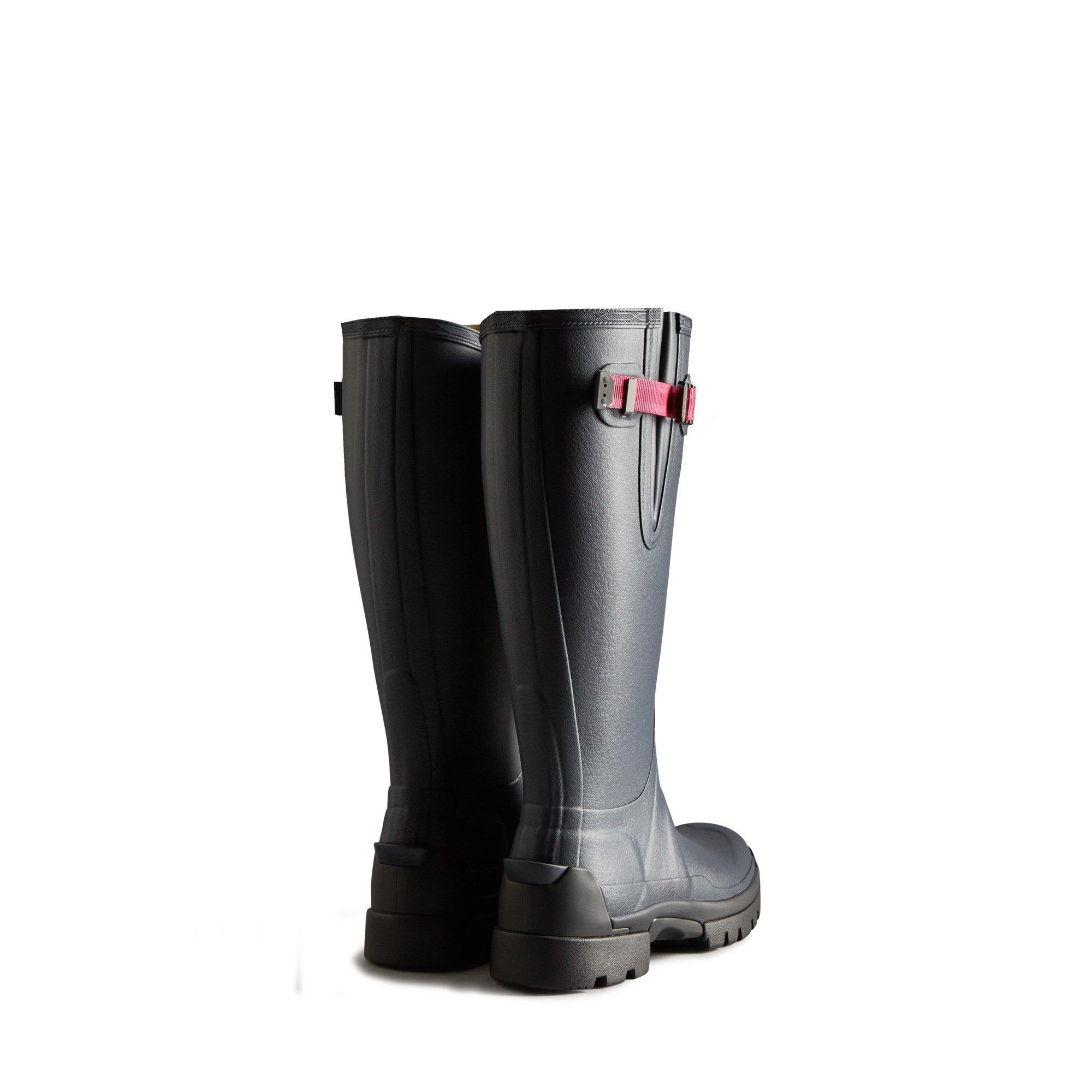 Navy - Hunter - Balmoral Adjustable Neoprene Lined Wellington - 3