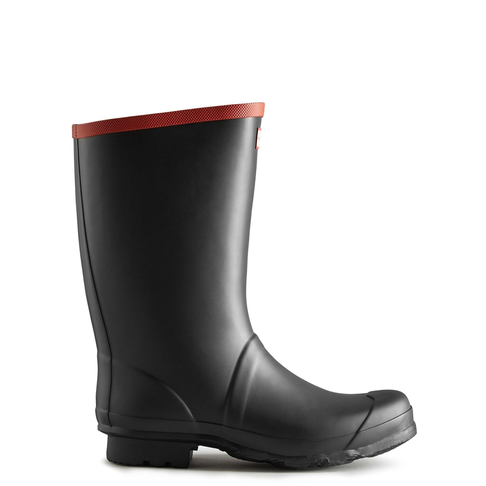 Black - Hunter - Argyll Short Knee Wellington - 1