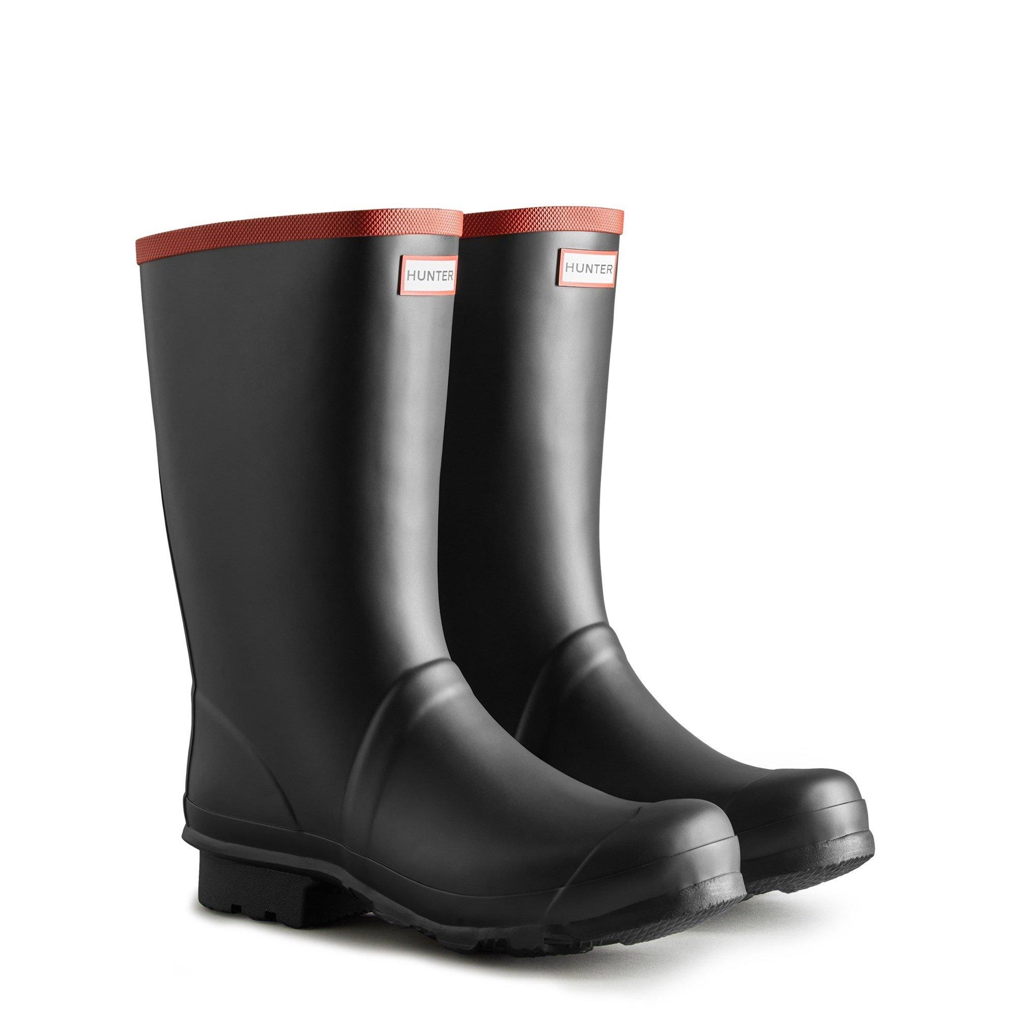 Black - Hunter - Argyll Short Knee Wellington - 2