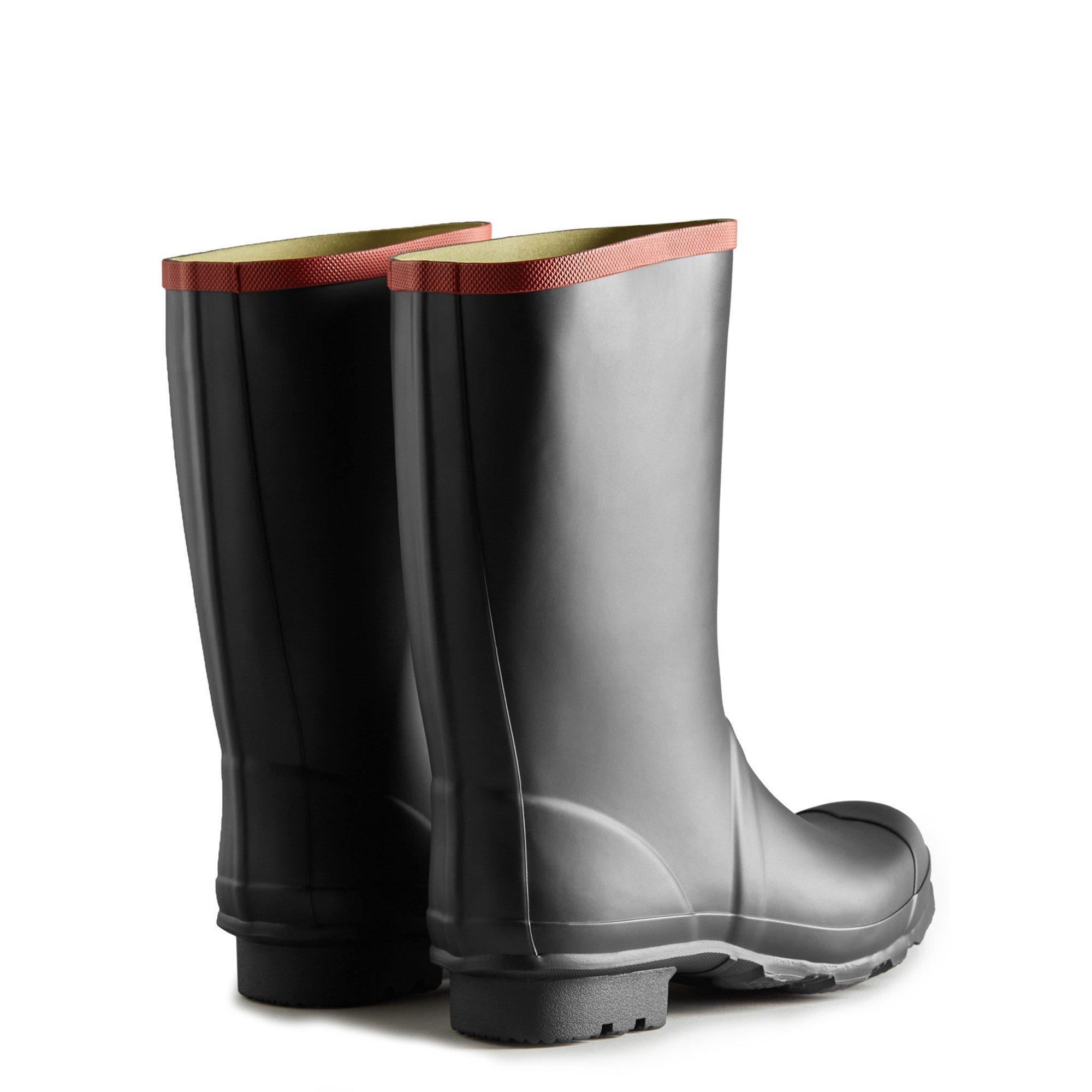 Black - Hunter - Argyll Short Knee Wellington - 3