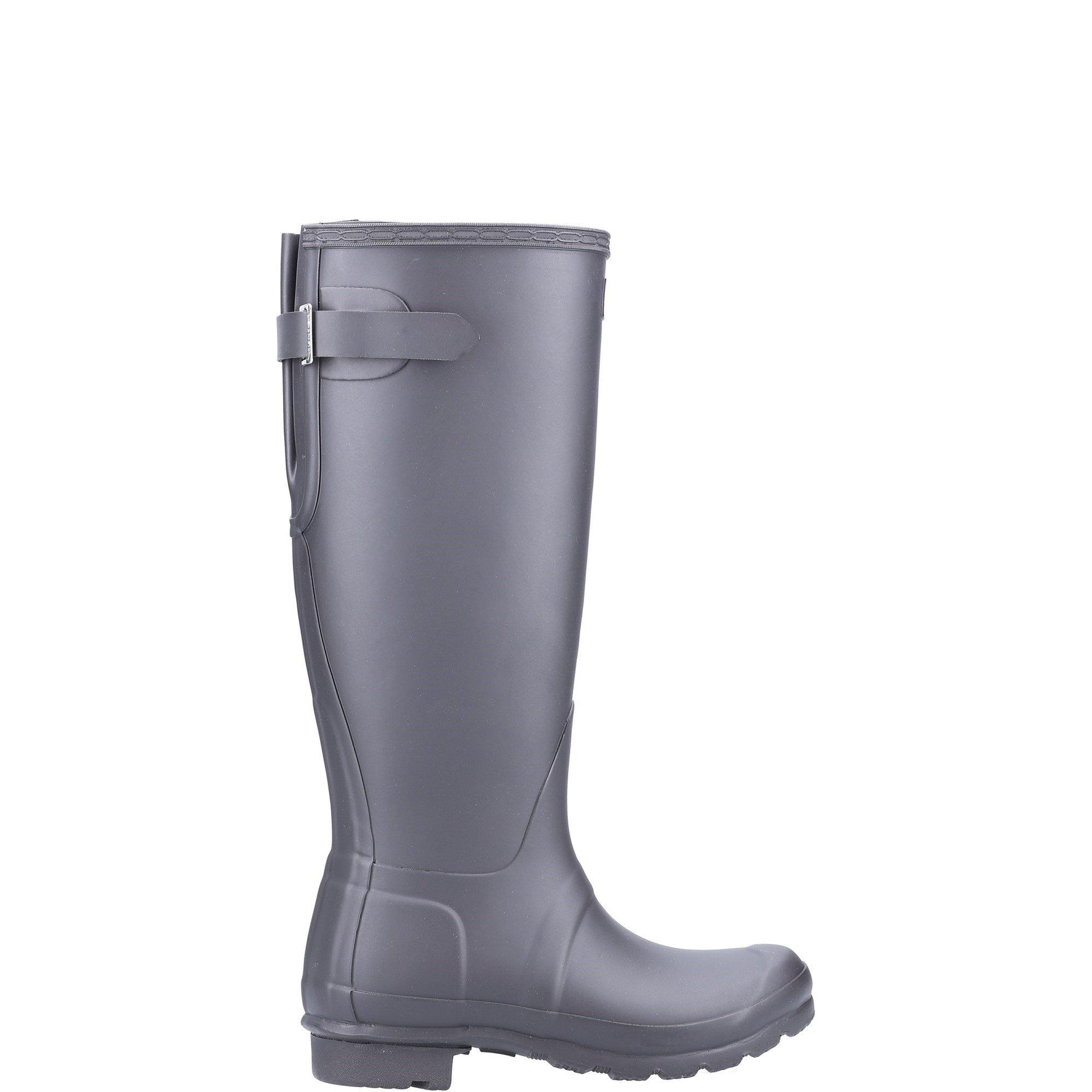 Hunter Women's Original Tall Back Adjustable Wellington Boots - Black - 8 (42)