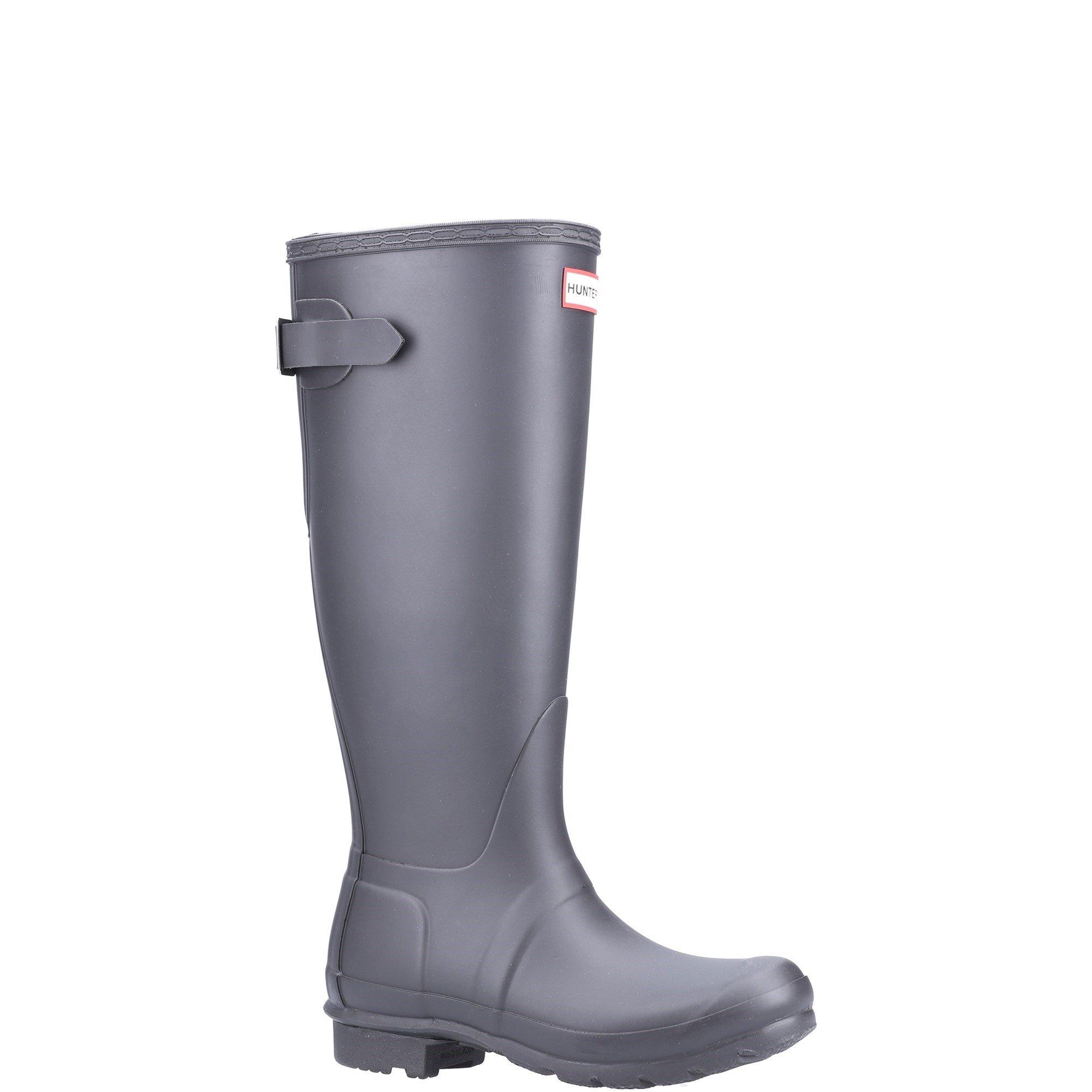 Black - Hunter - Original Tall Back Adjustable Wellington Boots - 2