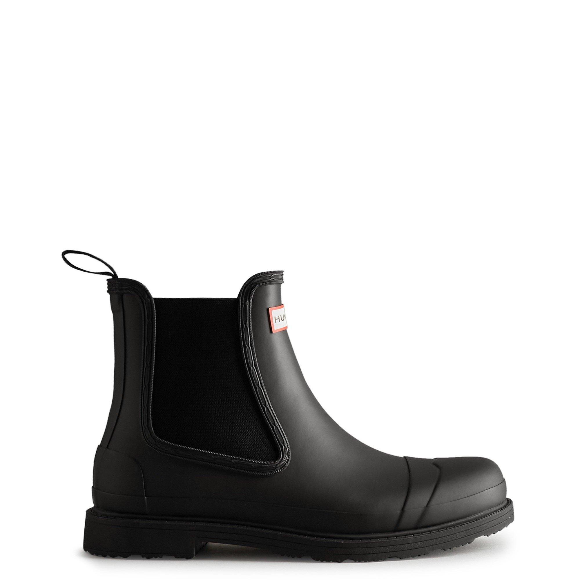 Black - Hunter - Commando Chelsea Boots - 1