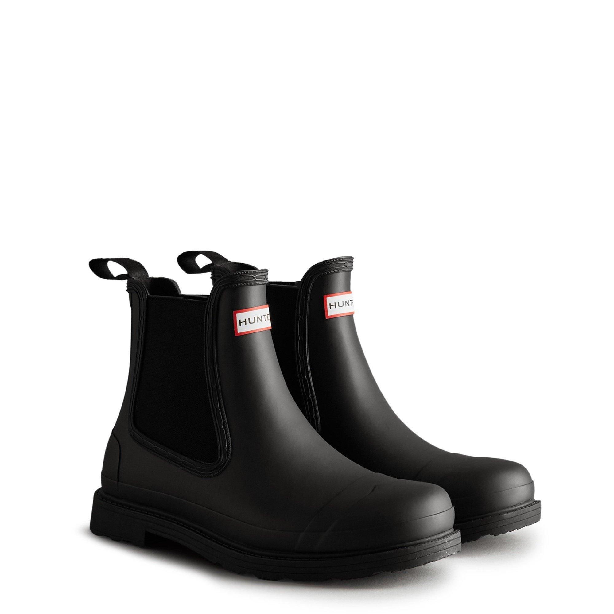 Black - Hunter - Commando Chelsea Boots - 2