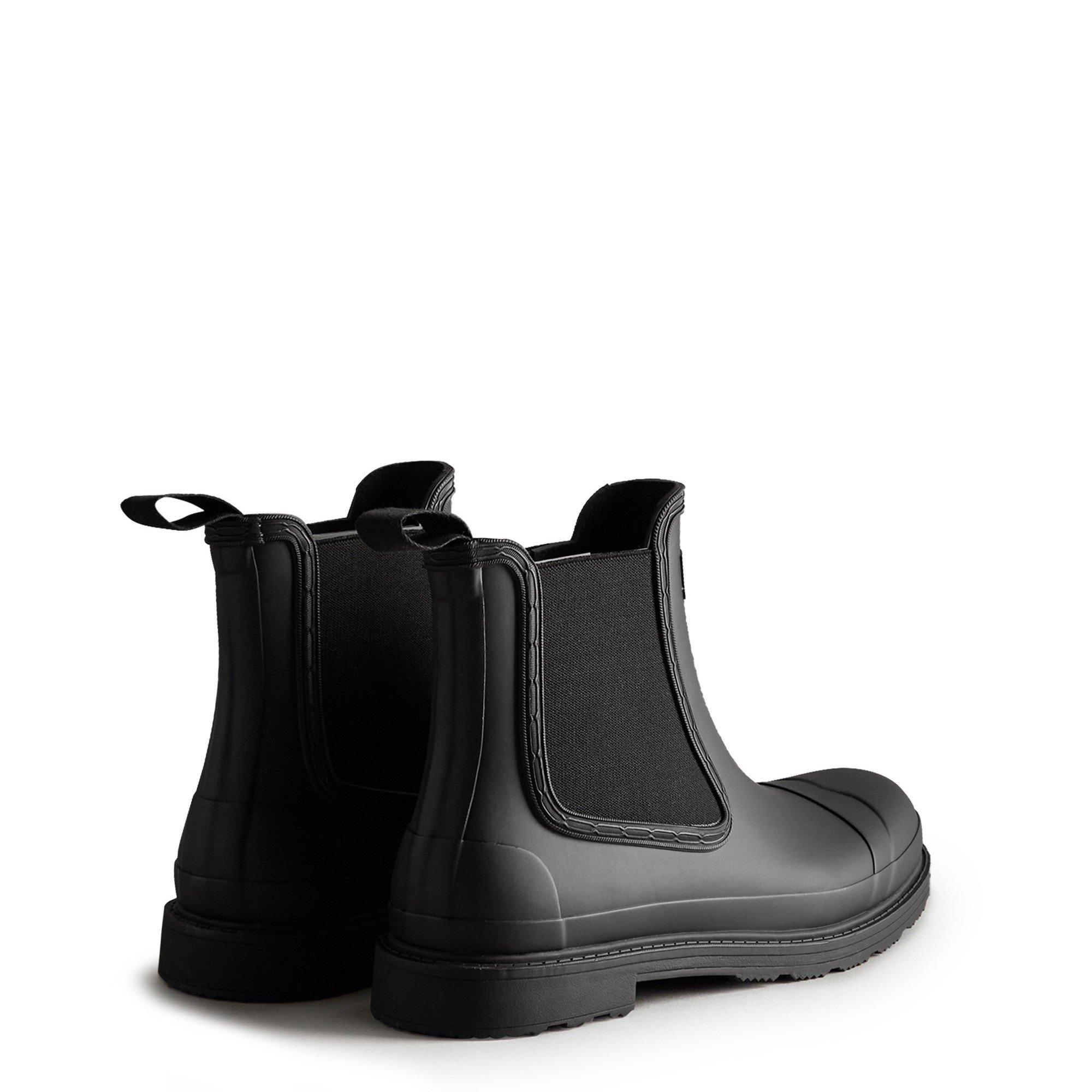 Black - Hunter - Commando Chelsea Boots - 3