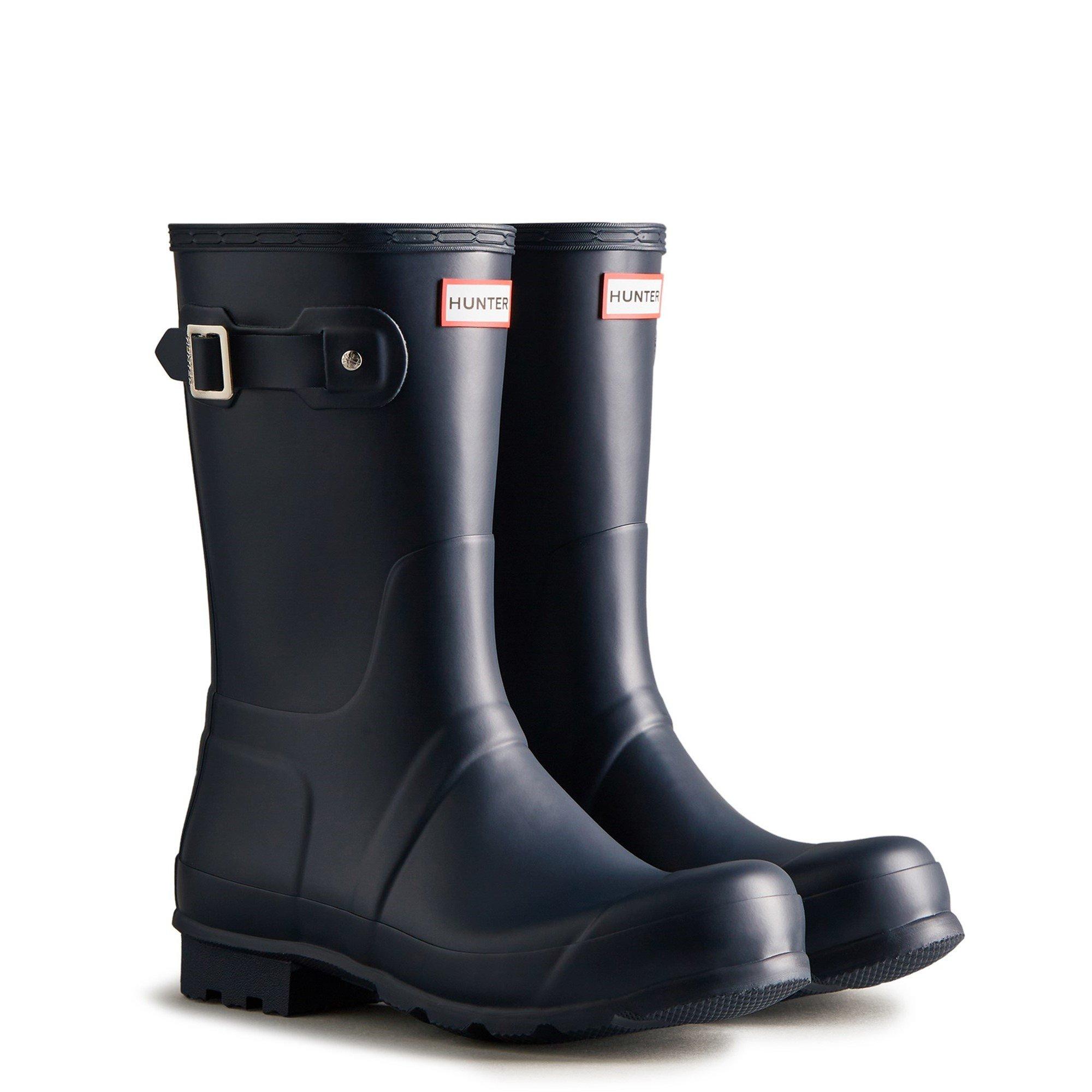 Navy - Hunter - Original Short Wellington Boots - 2