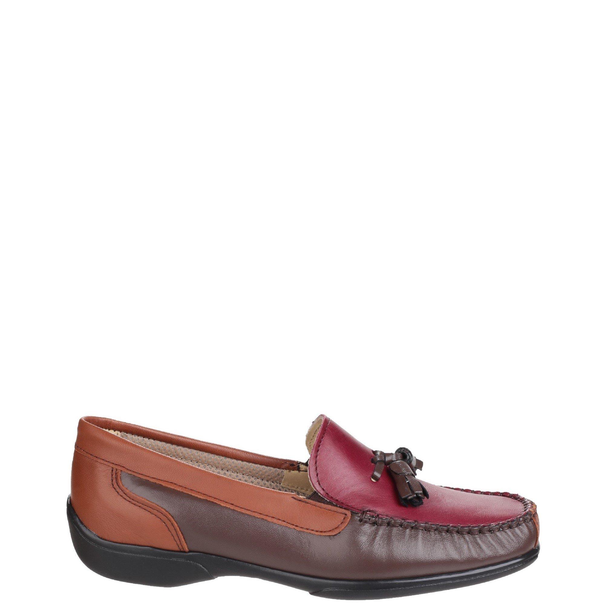 Red - Cotswold - Biddlestone Loafer Shoe - 1