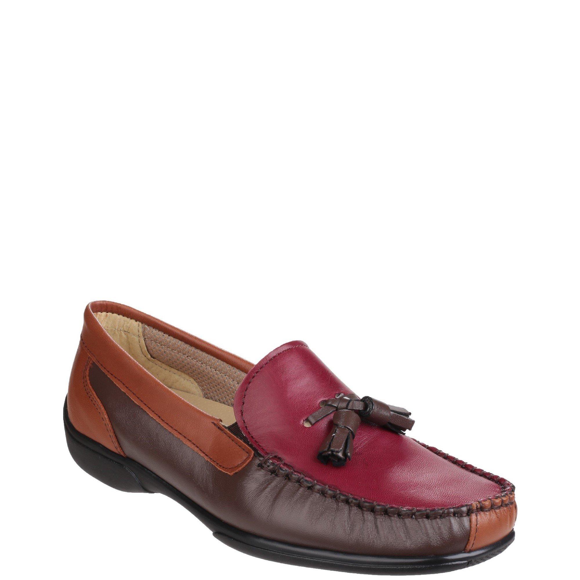 Red - Cotswold - Biddlestone Loafer Shoe - 2