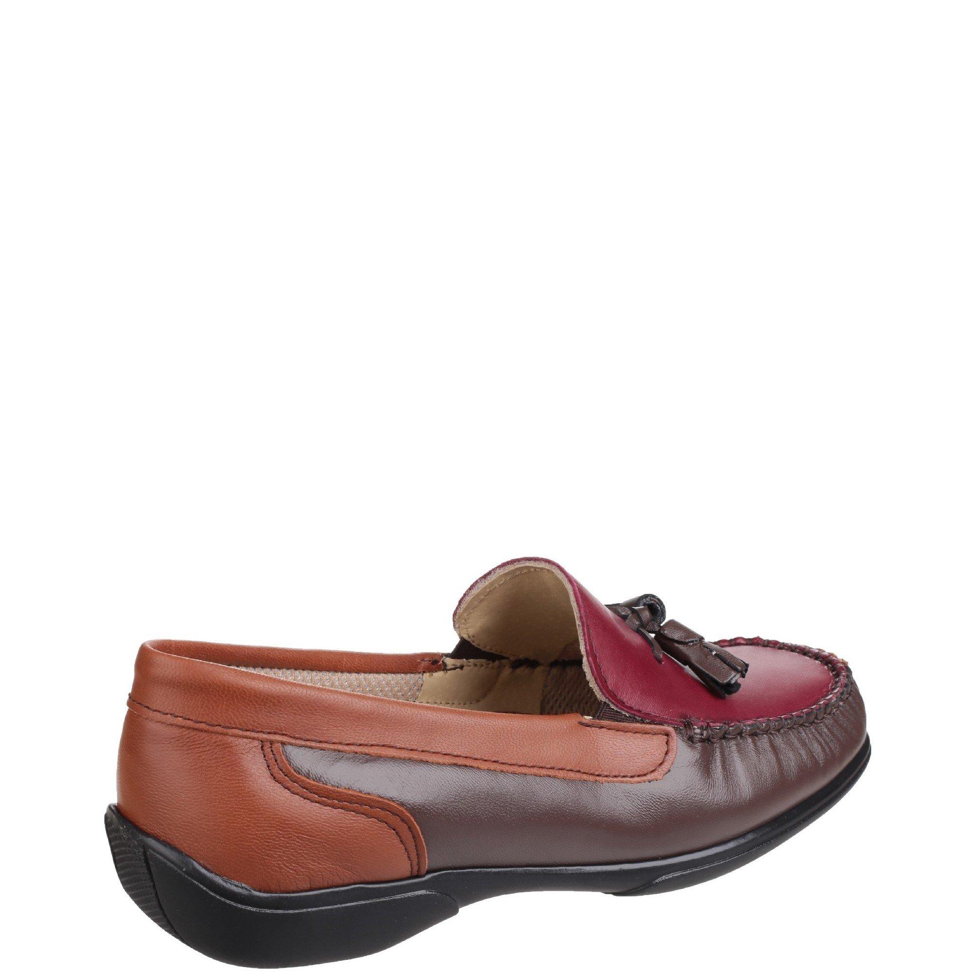 Red - Cotswold - Biddlestone Loafer Shoe - 3