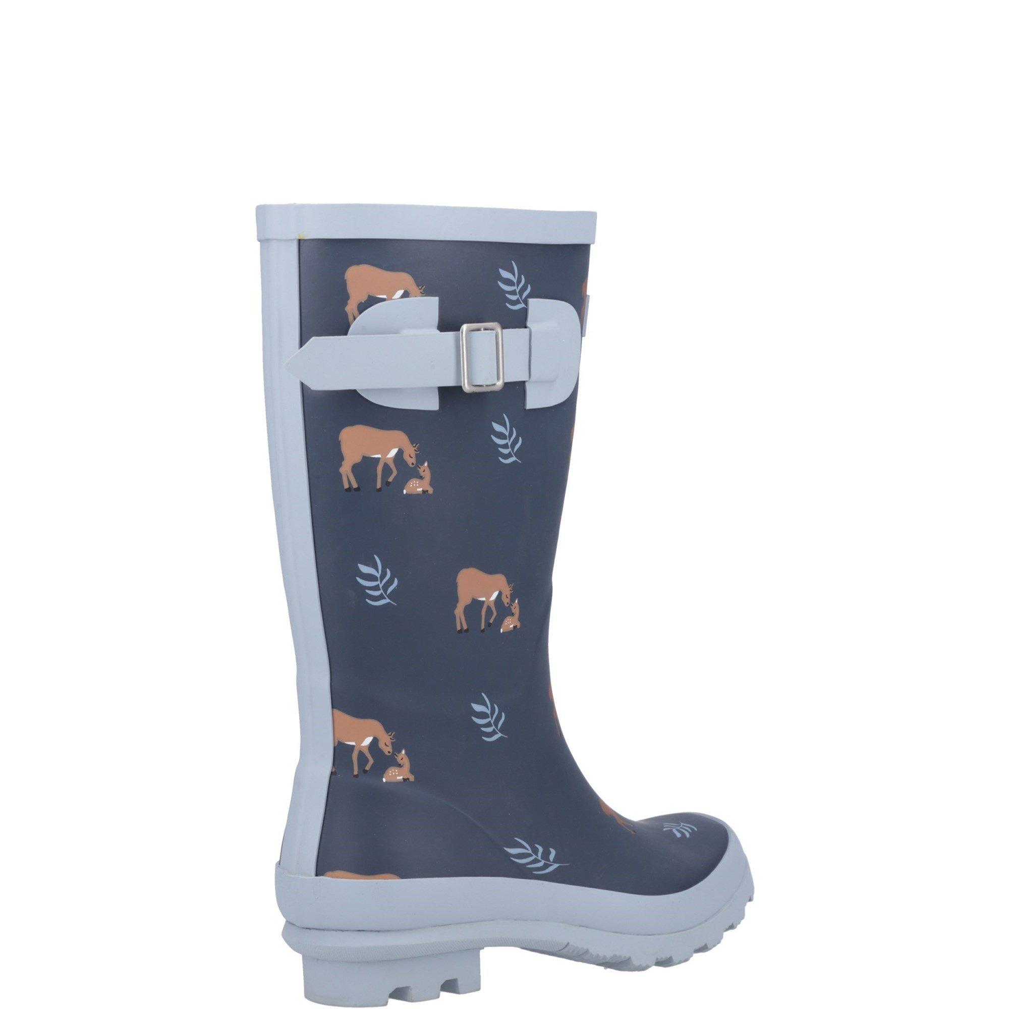 Navy - Cotswold - Woodland JNR Wellingtons - 3