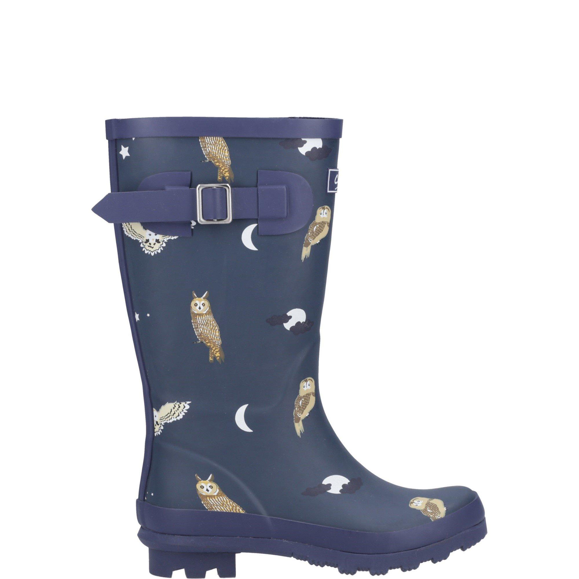 Cotswold Girls Woodland Jnr Wellingtons - Navy - 12 (31)