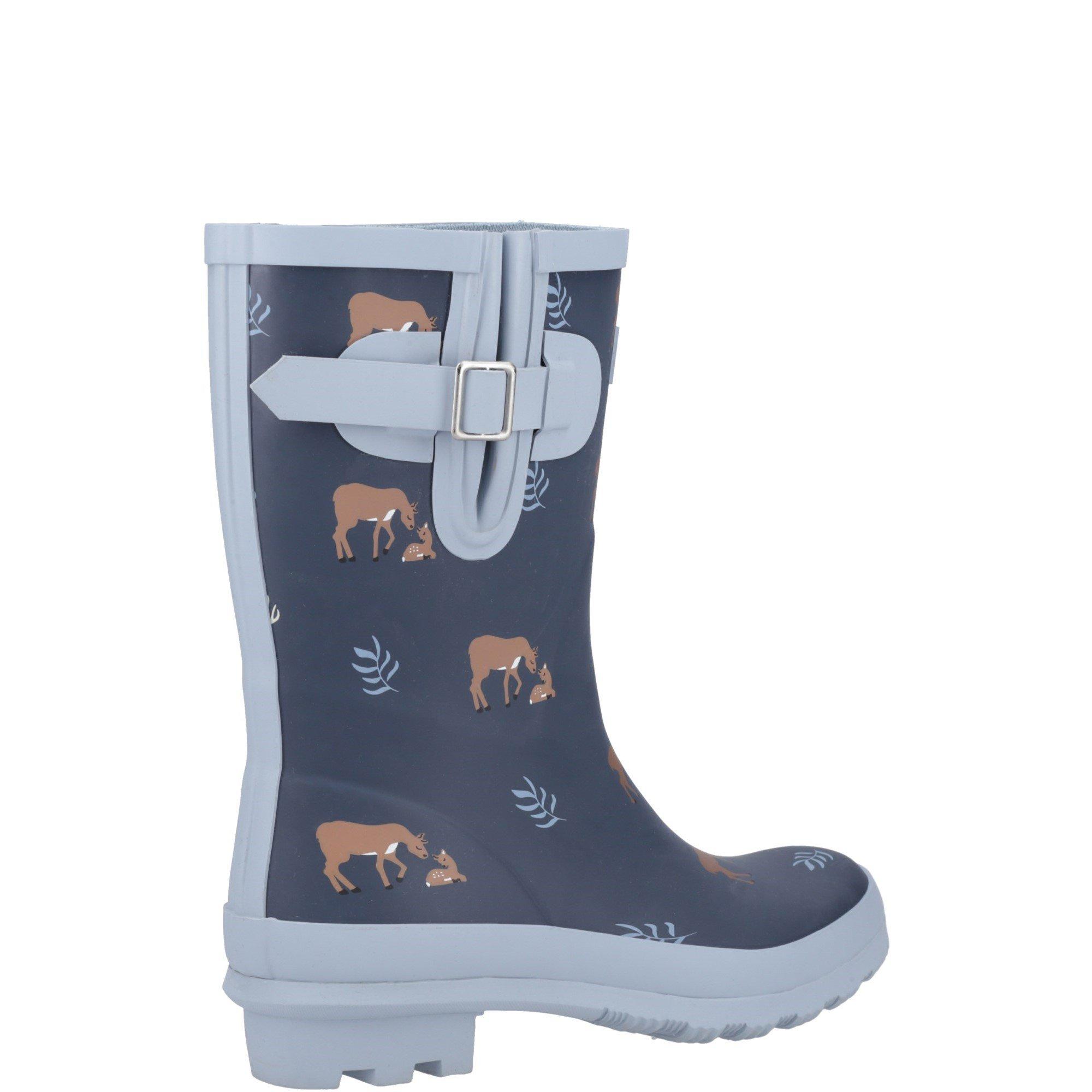 Navy - Cotswold - Woodland Mid Wellingtons - 3