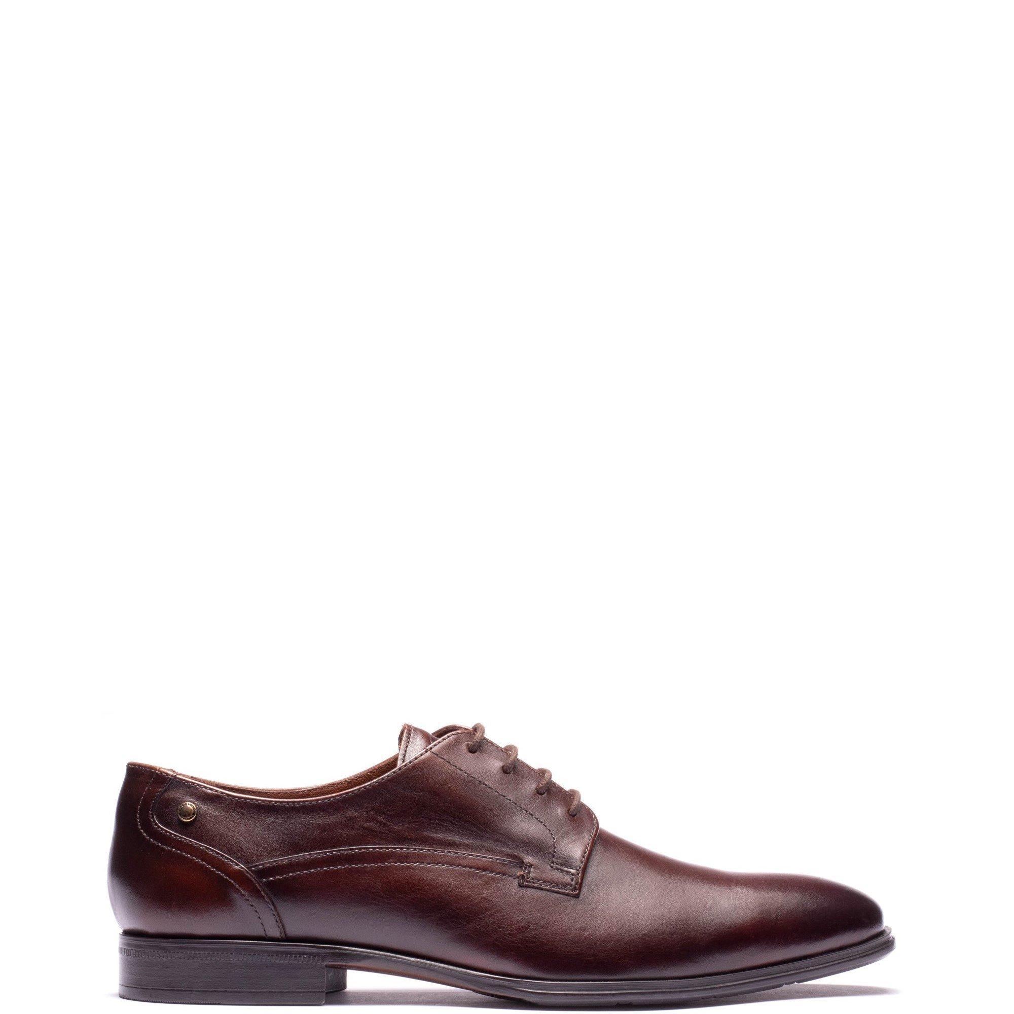 Brown - Base London - VANCE LACE UP SHOE - 1