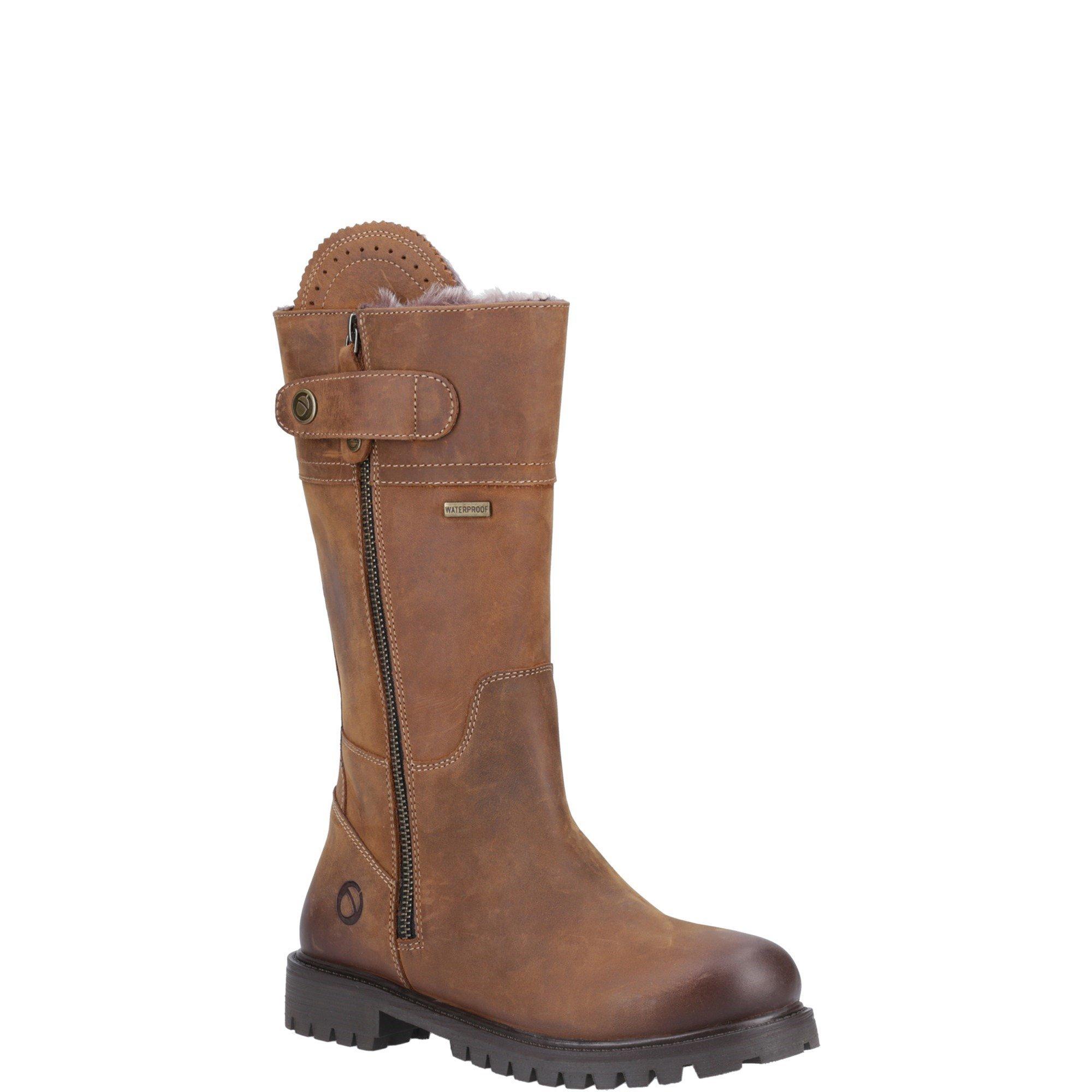 Tan - Cotswold - Women's Bushcombe Flat Ankle Boot - 2