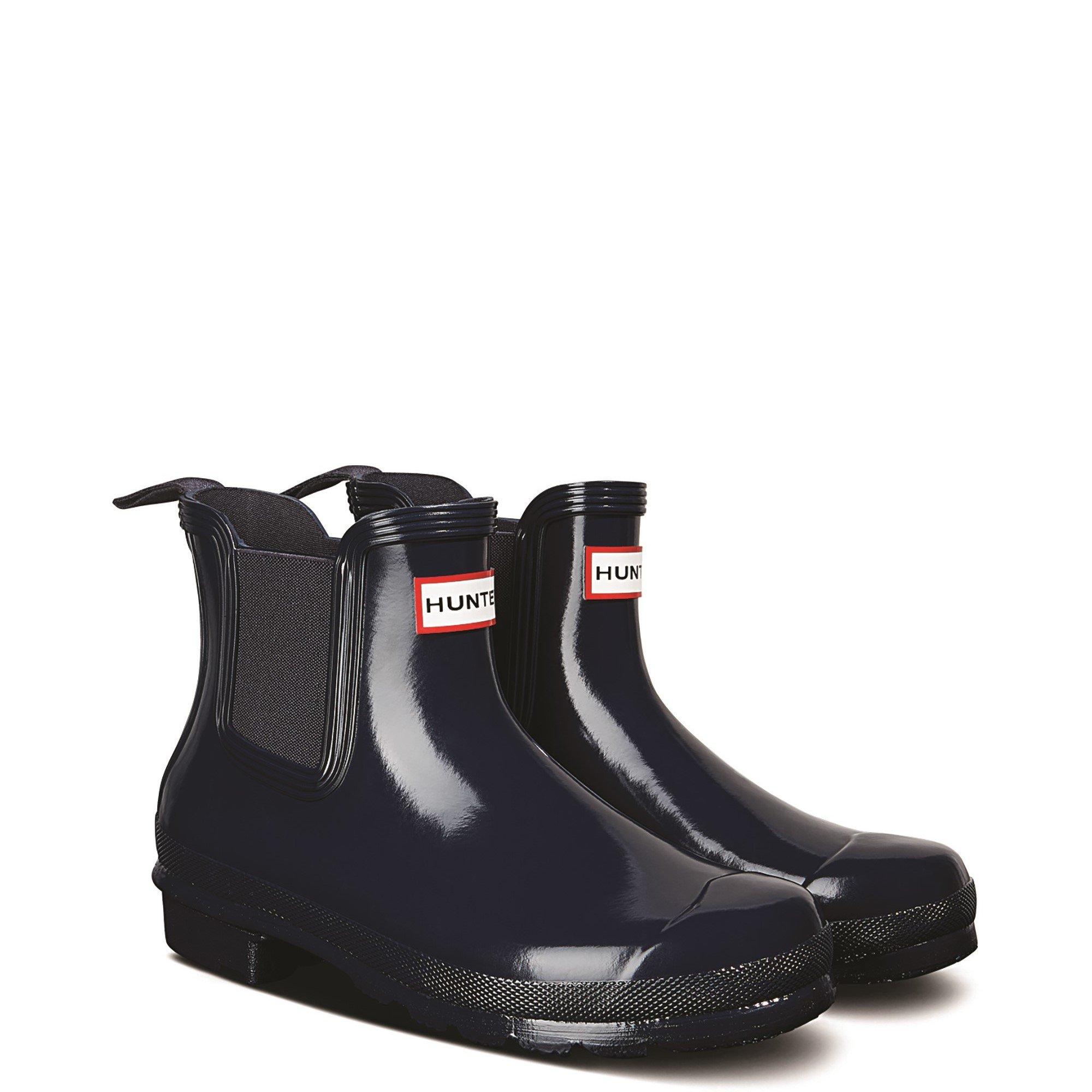 Navy - Hunter - Womens Original Chelsea Gloss Boot - 2