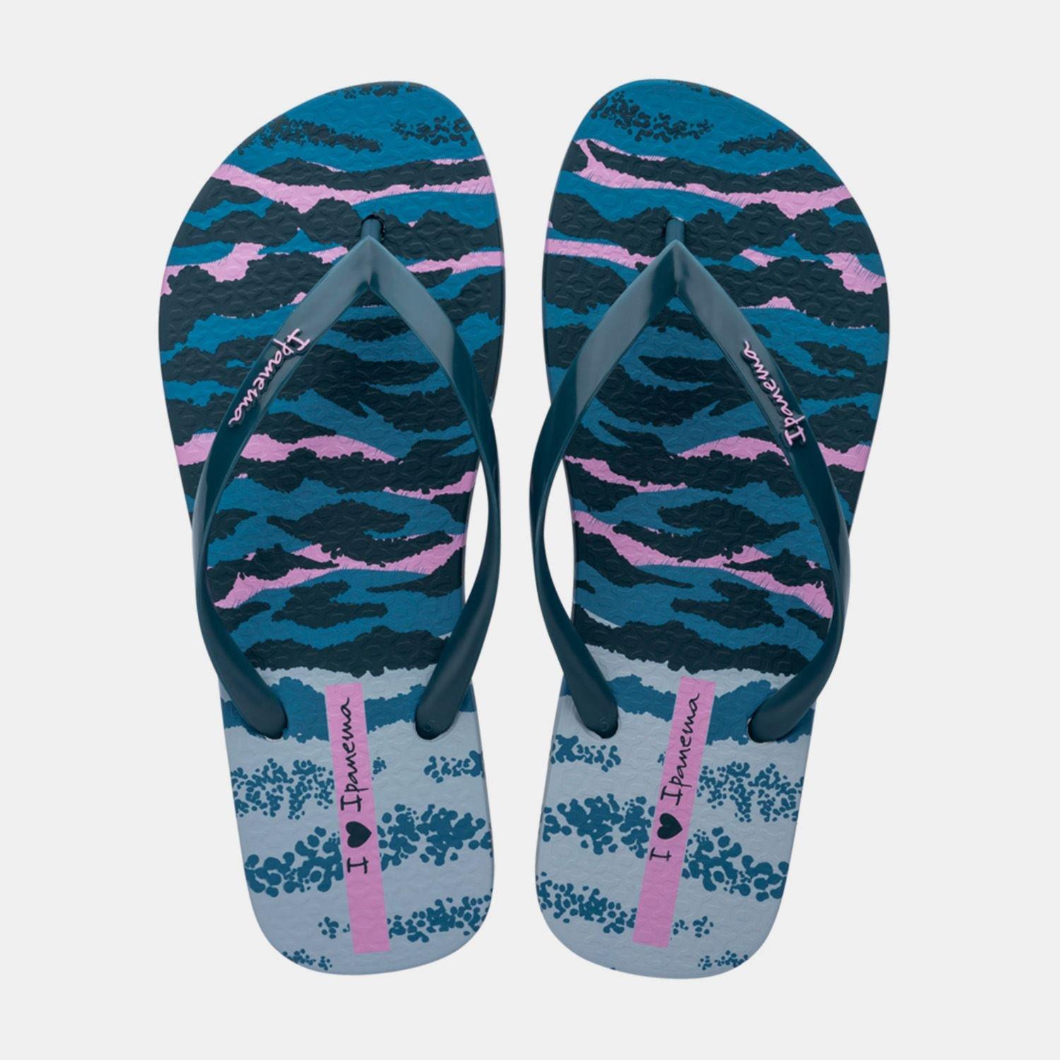 Blue - Ipanema - Animal Print VI Fem Flip Flops - 2