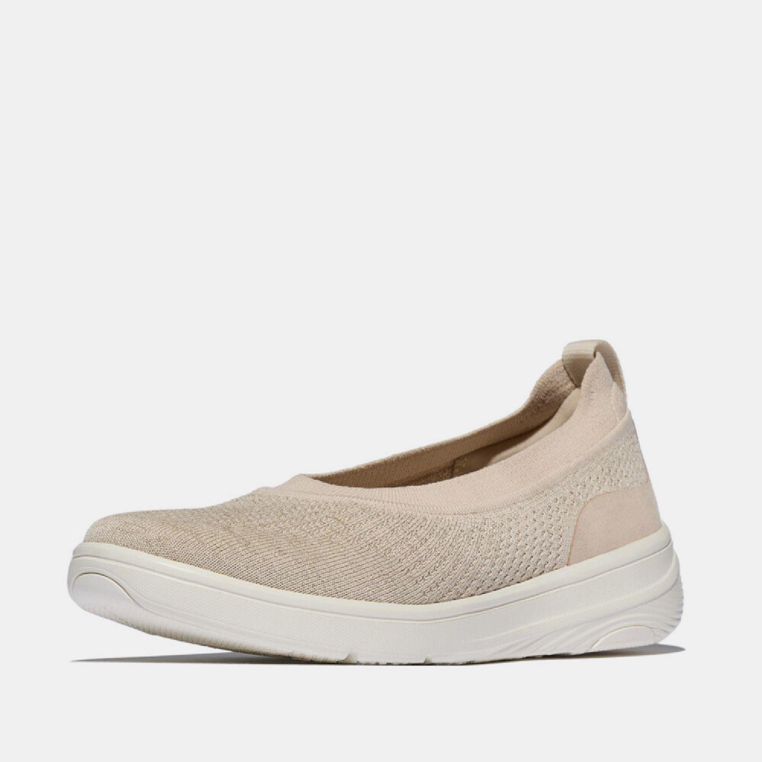 Beige - FitFlop - Super-Q Knit Ballet Flats - 2