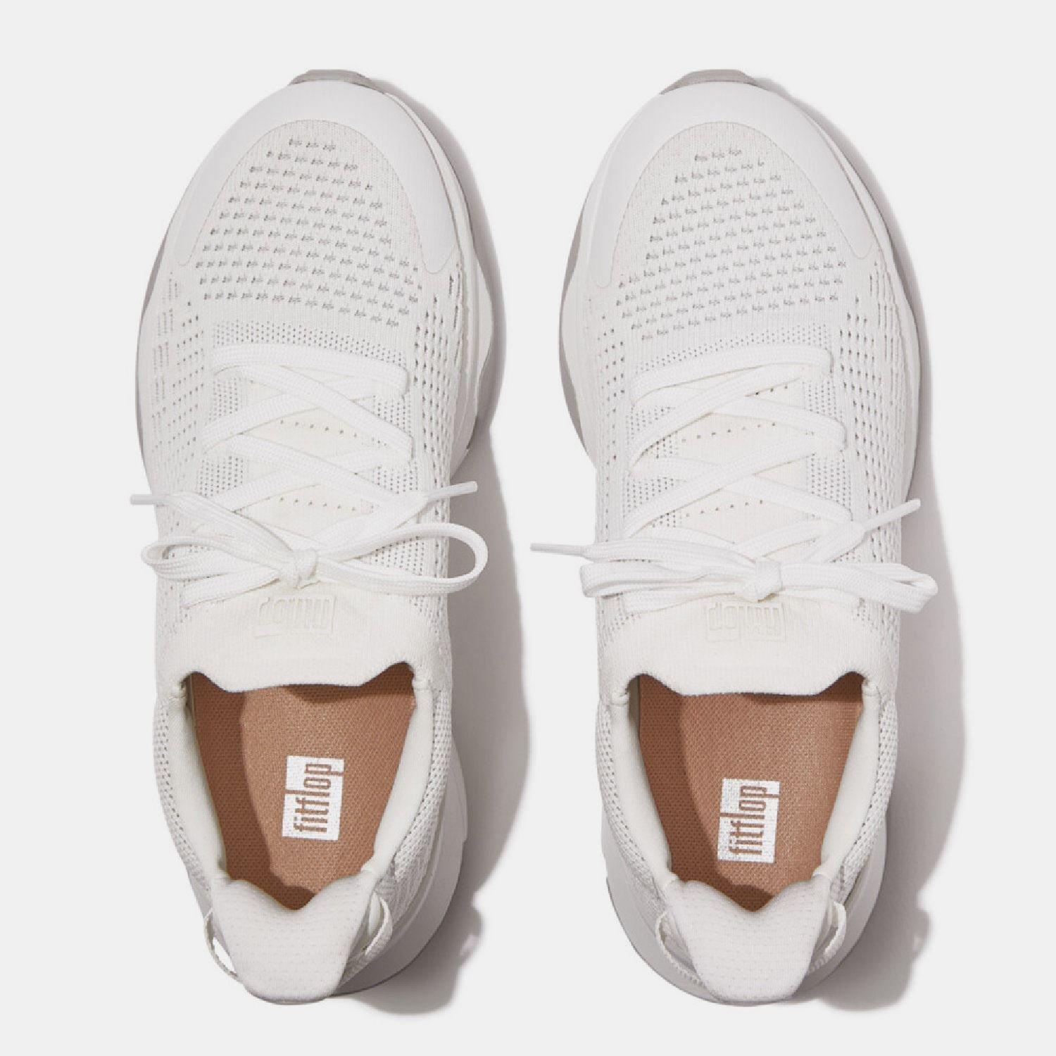Blanc Gris - FitFlop - Vitamin FFX Knit Sport Trainers - 3