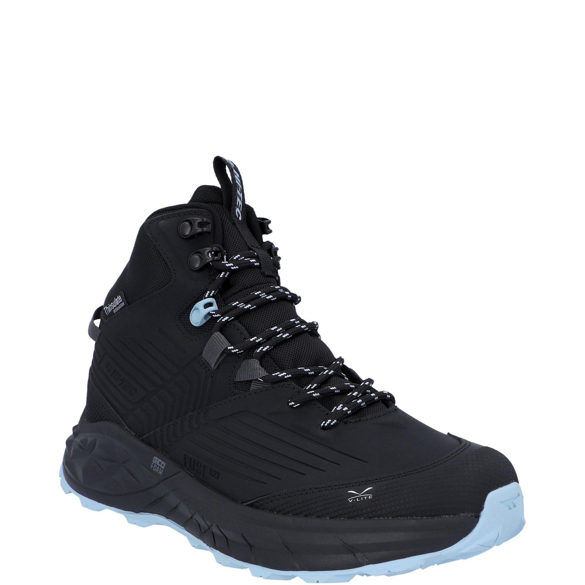 Black - Hi Tec - Fuse Trek Mid Hiking Boots Mens - 2