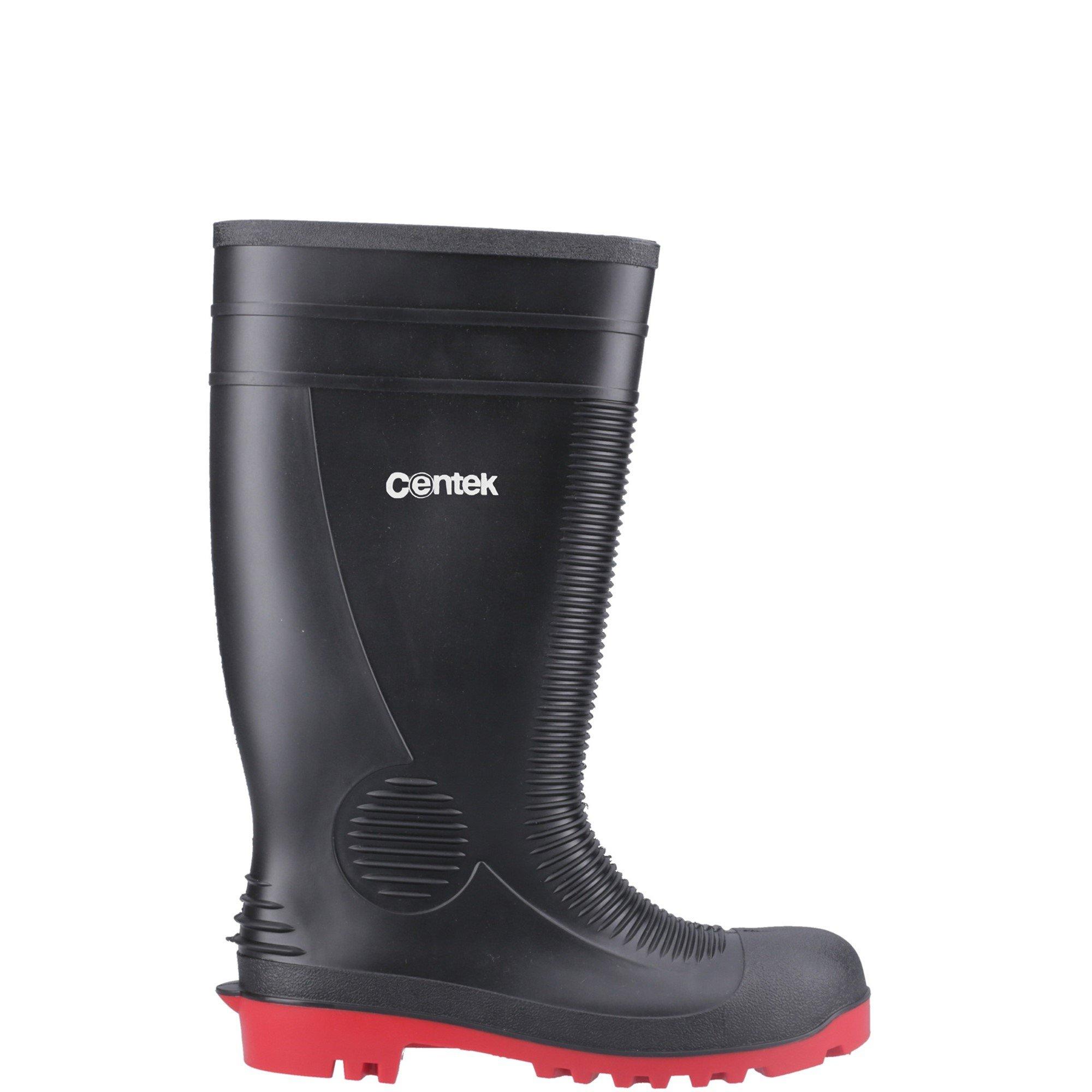 Black - Centek - FS340 Safety Wellington - 1