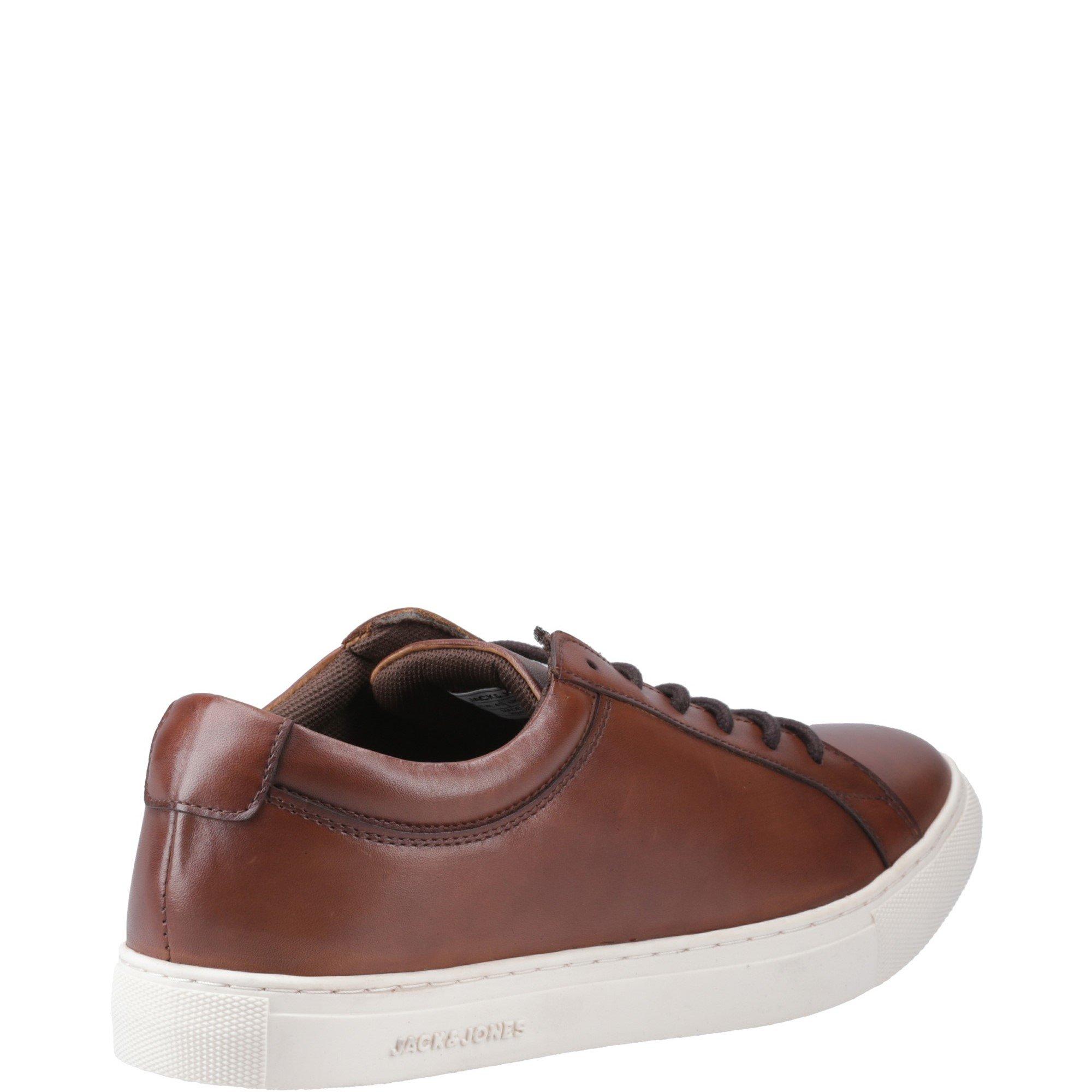 Light Brown - Jack and Jones - Galaxy Leather Trainer - 3