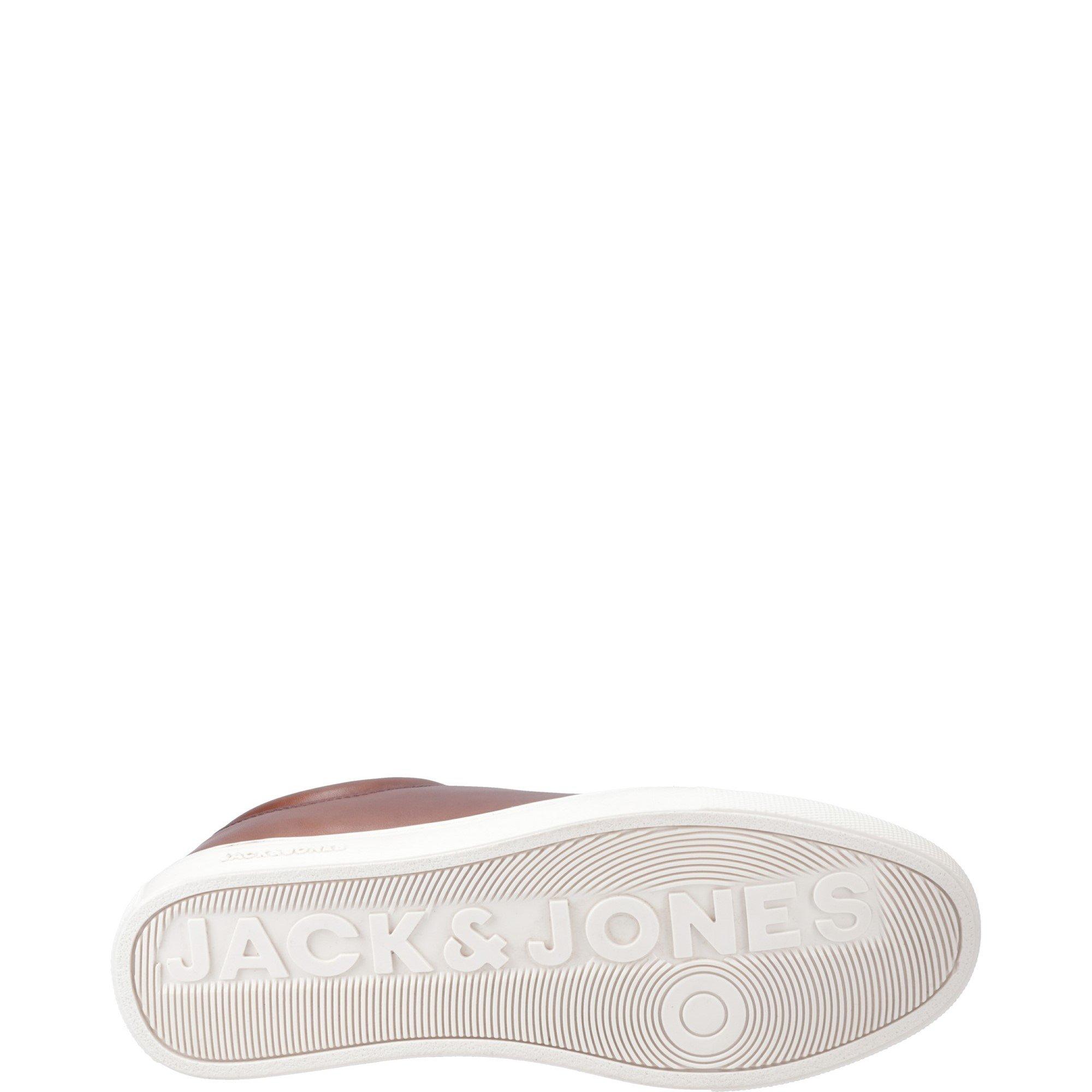 Light Brown - Jack and Jones - Galaxy Leather Trainer - 4