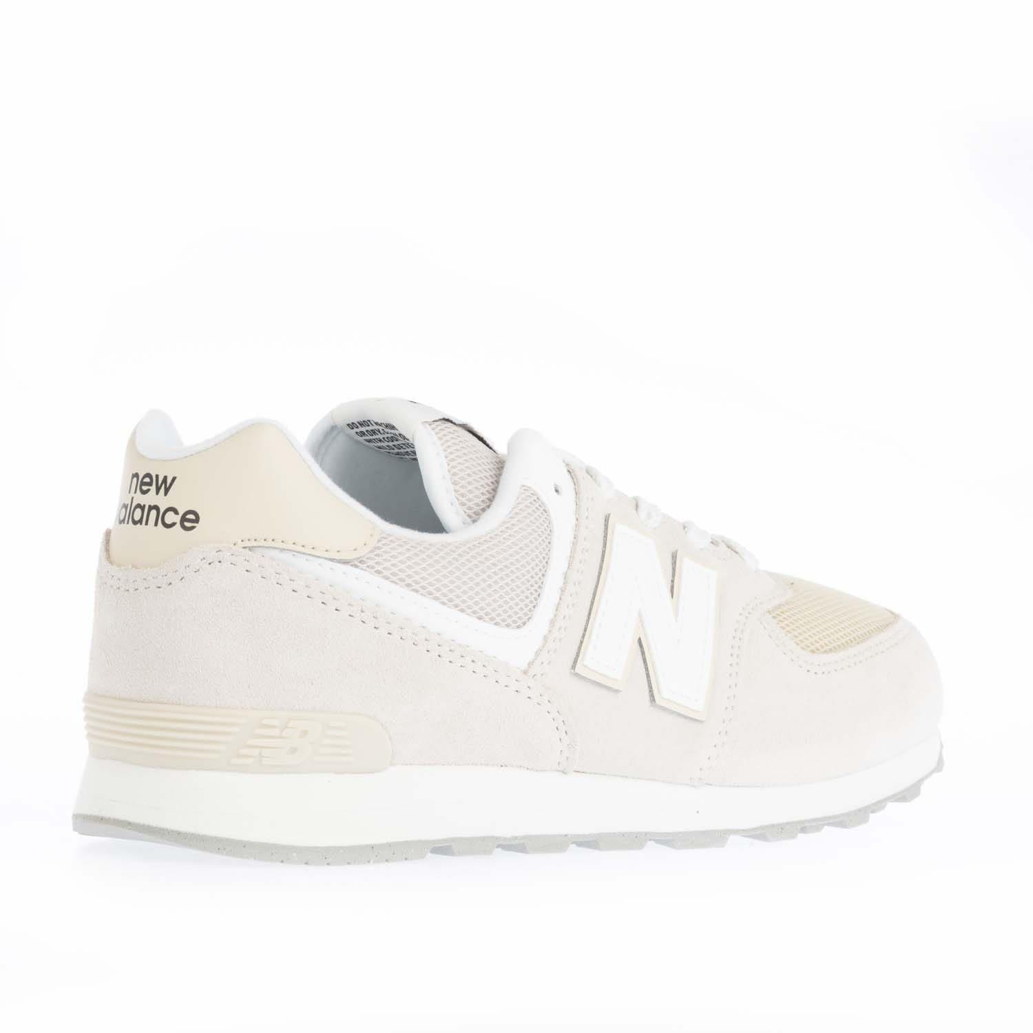 White - New Balance - 574 Trainers - 3