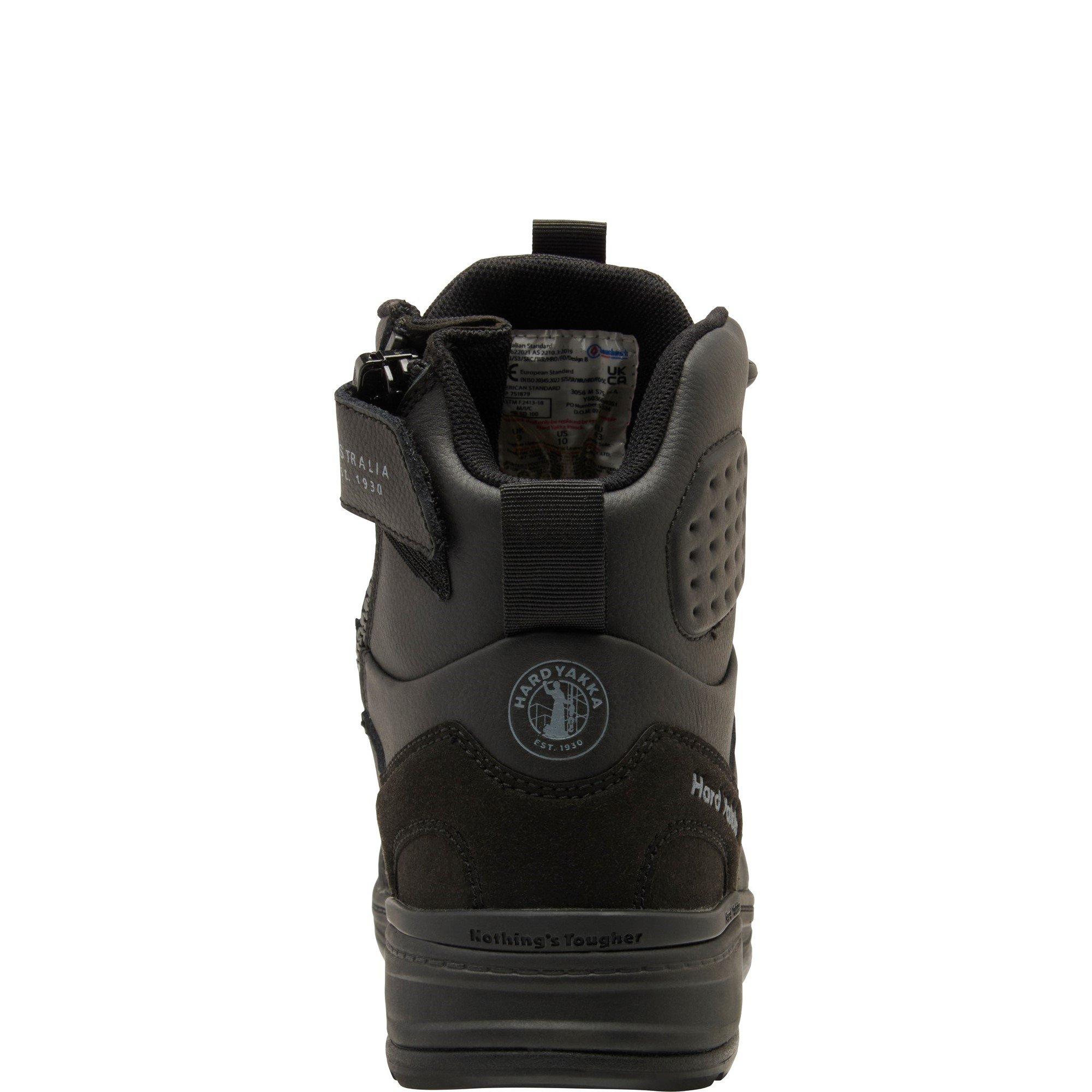 Black - Hard Yakka - 3056 S7S 6  Safety Boot - 3