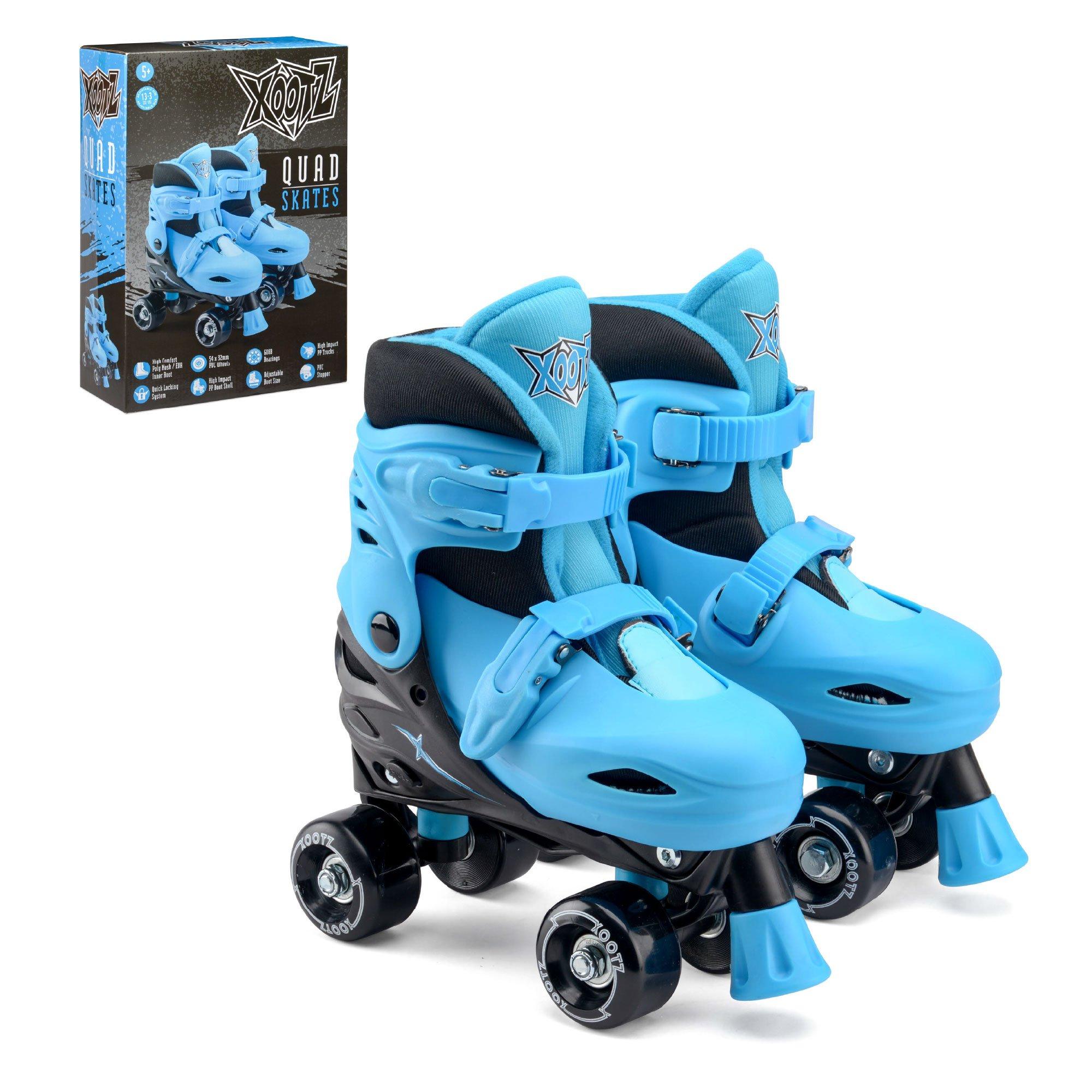 Blue - Xootz - Xootz Quad Skates - Blue - 9-12 (27-31) - 1
