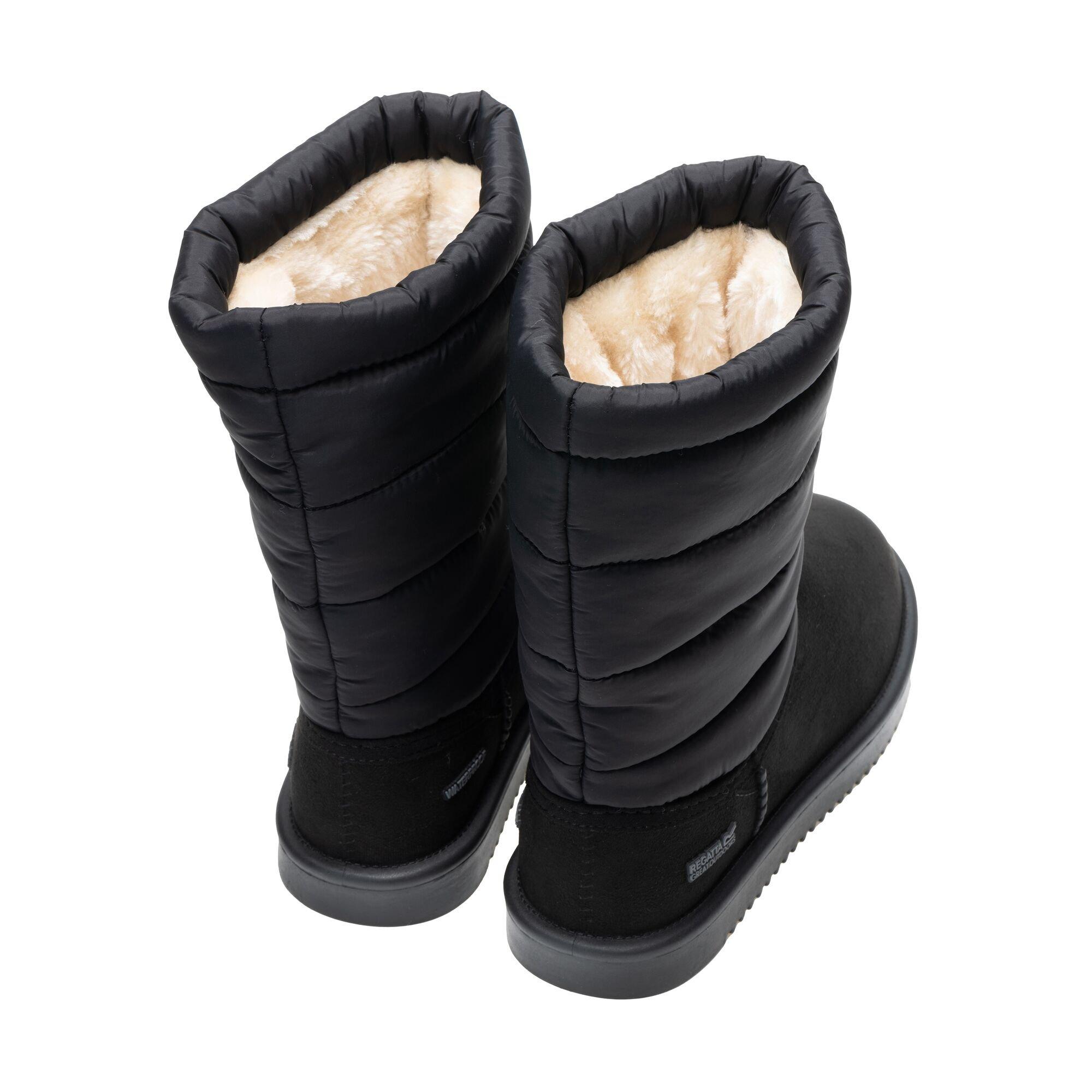Black - Regatta - Womens Risley Baffle Mid Waterproof Boots - 2