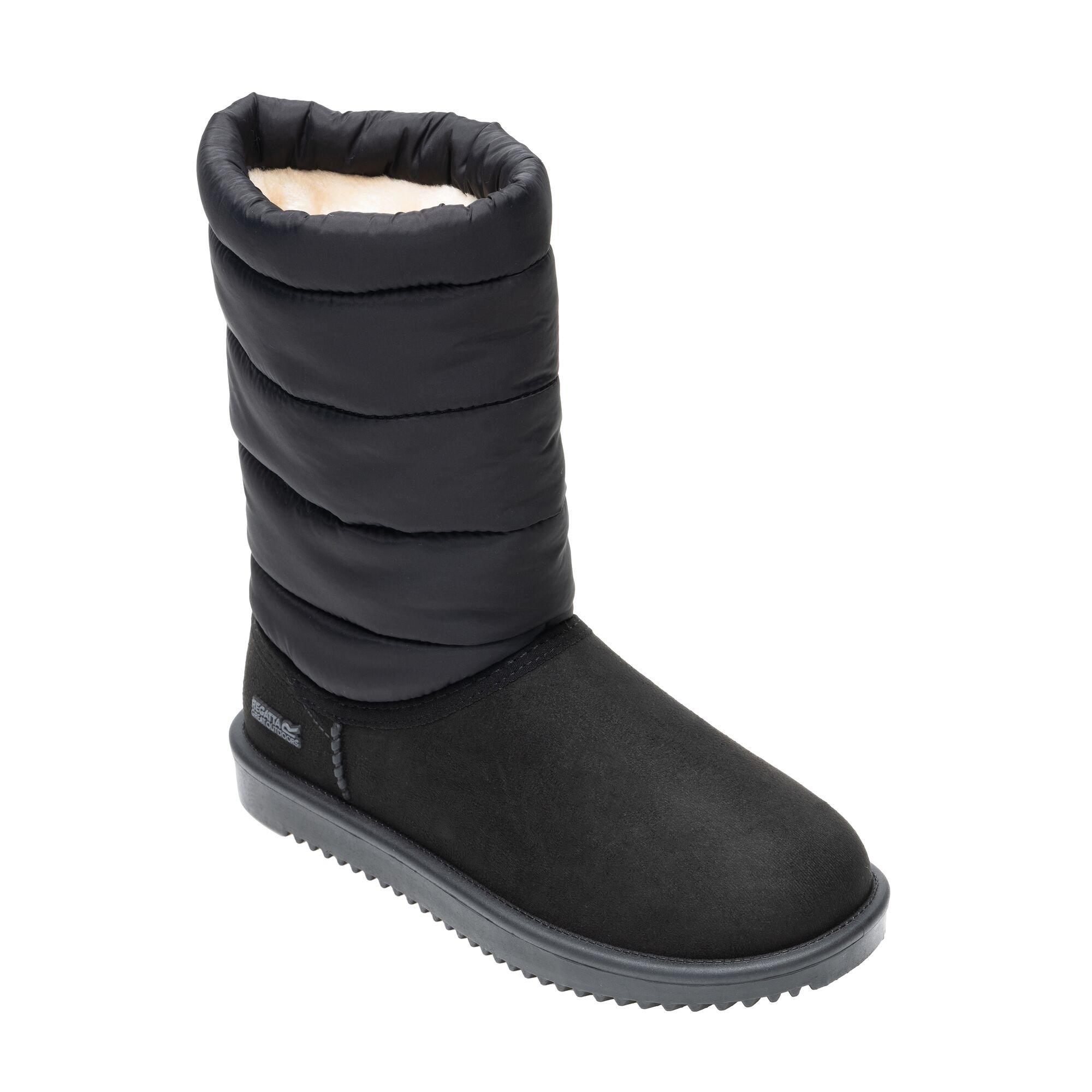 Black - Regatta - Womens Risley Baffle Mid Waterproof Boots - 4